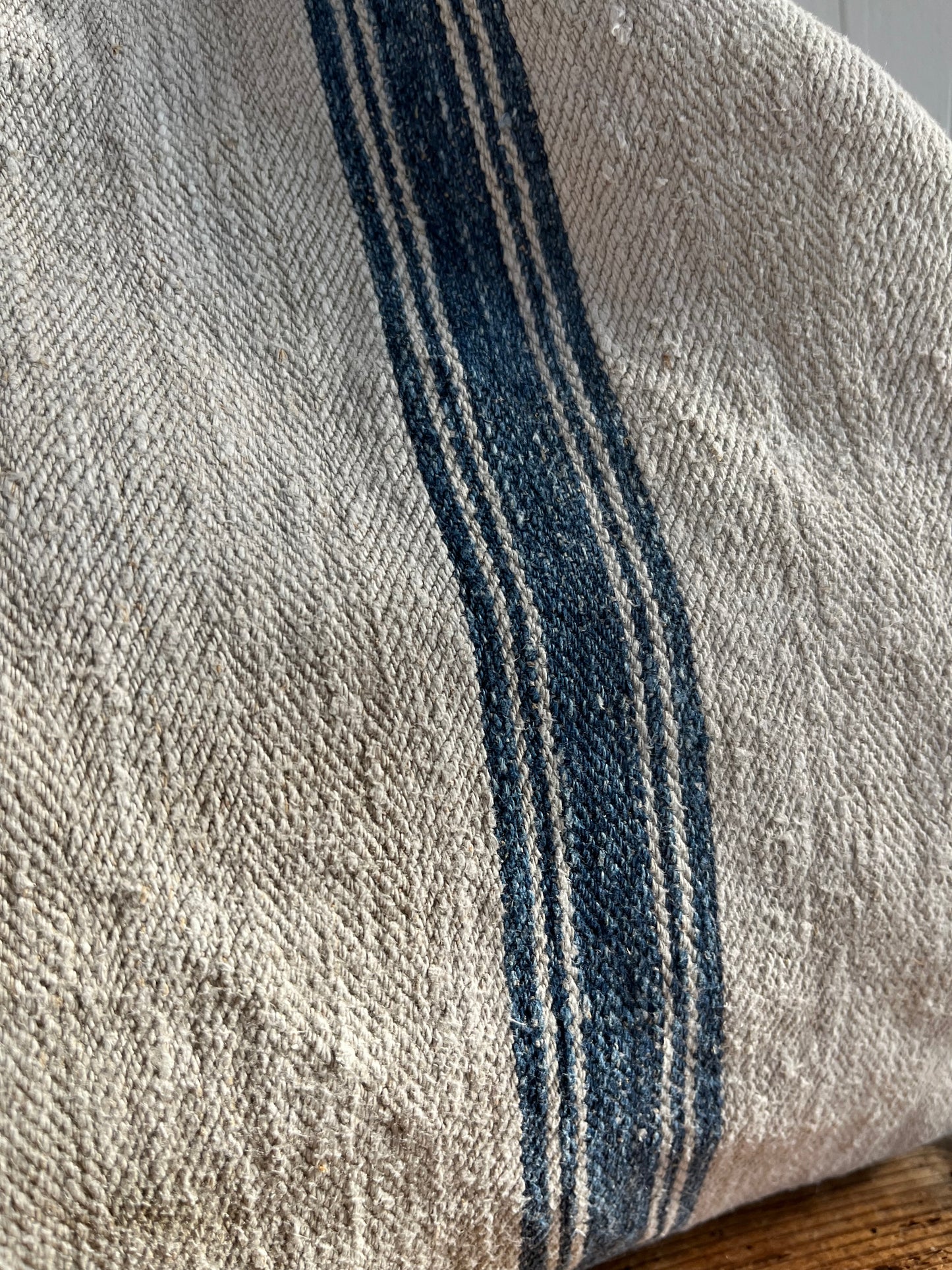 1881: große Tasche aus sehr altem Leinensack