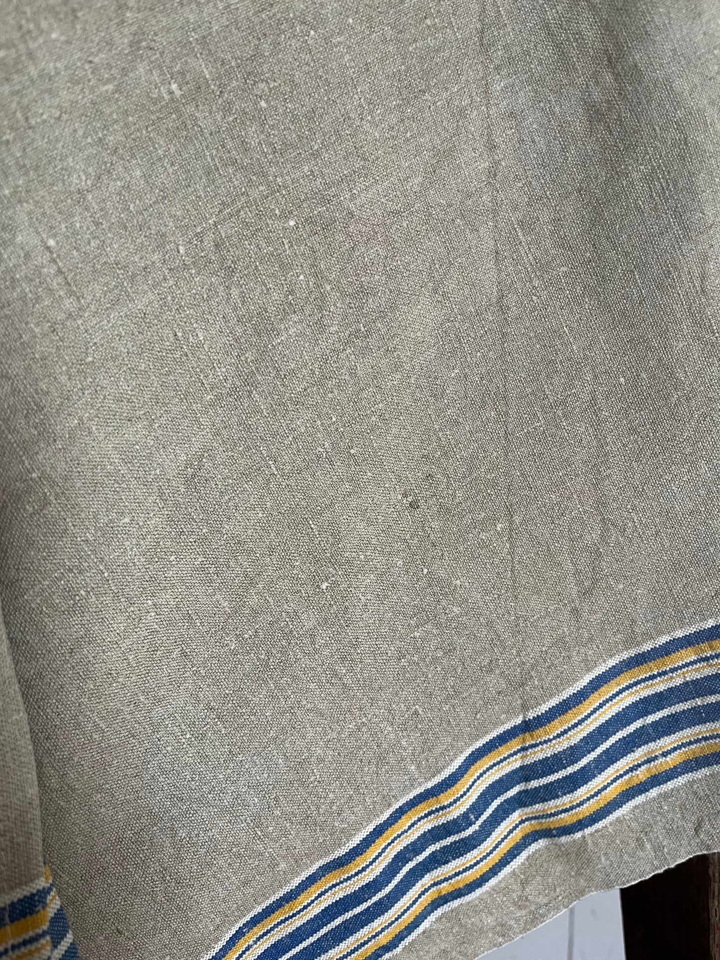 2er Set: kräftige Leinentücher mit seltenen Streifen 88 x 40