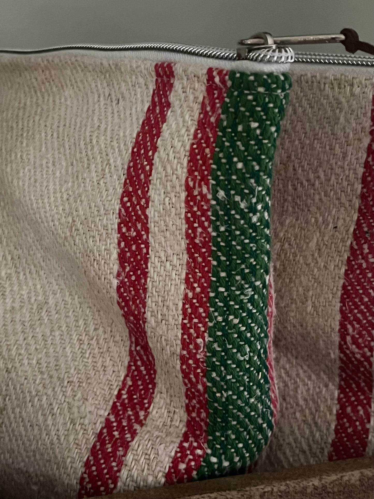 Kosmetiktasche Tasche gestreift kleiner Shopper
