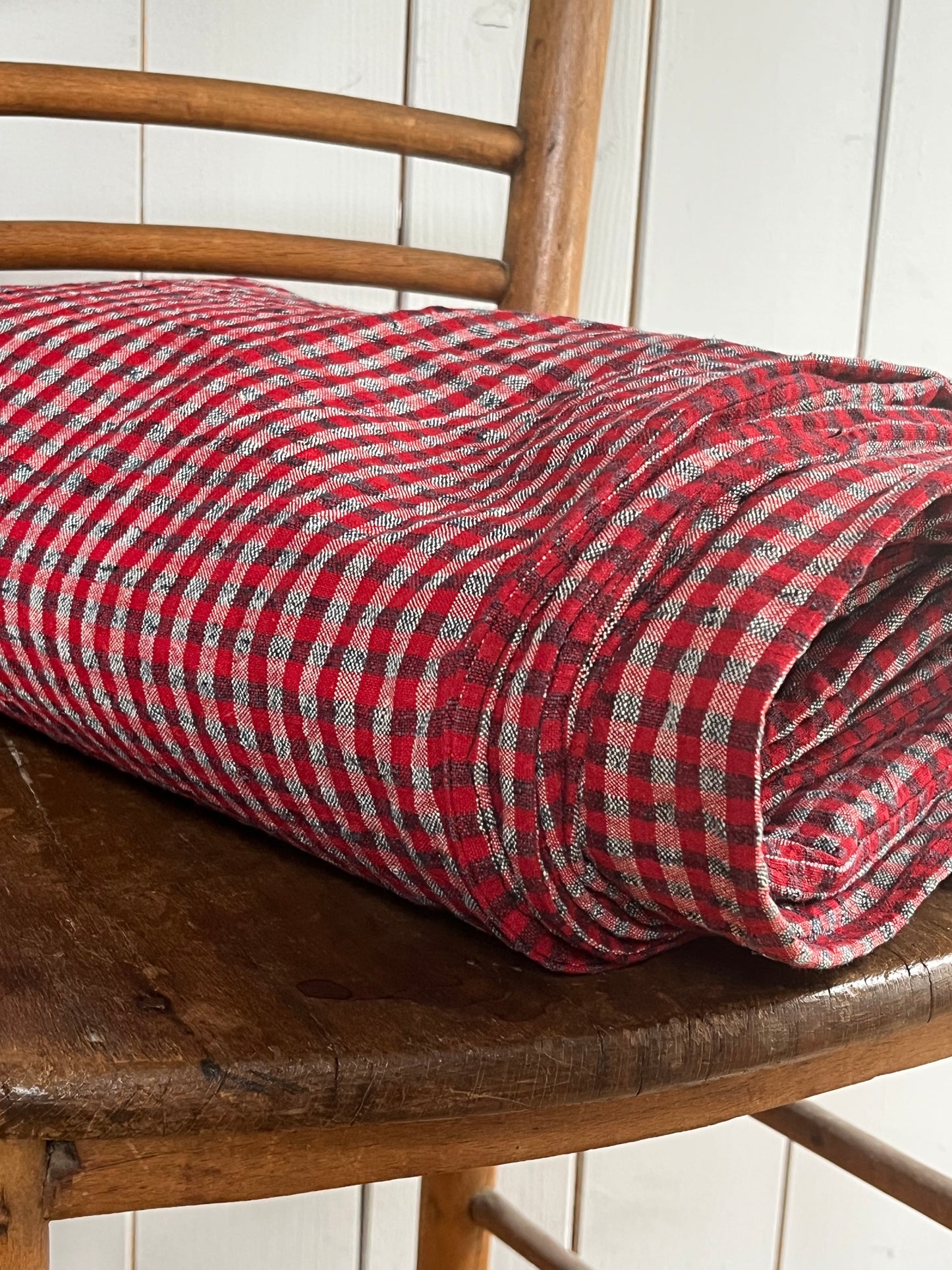 Schwere alte Bettwäsche aus Bauernleinen handgewebt 1,4 Kilo