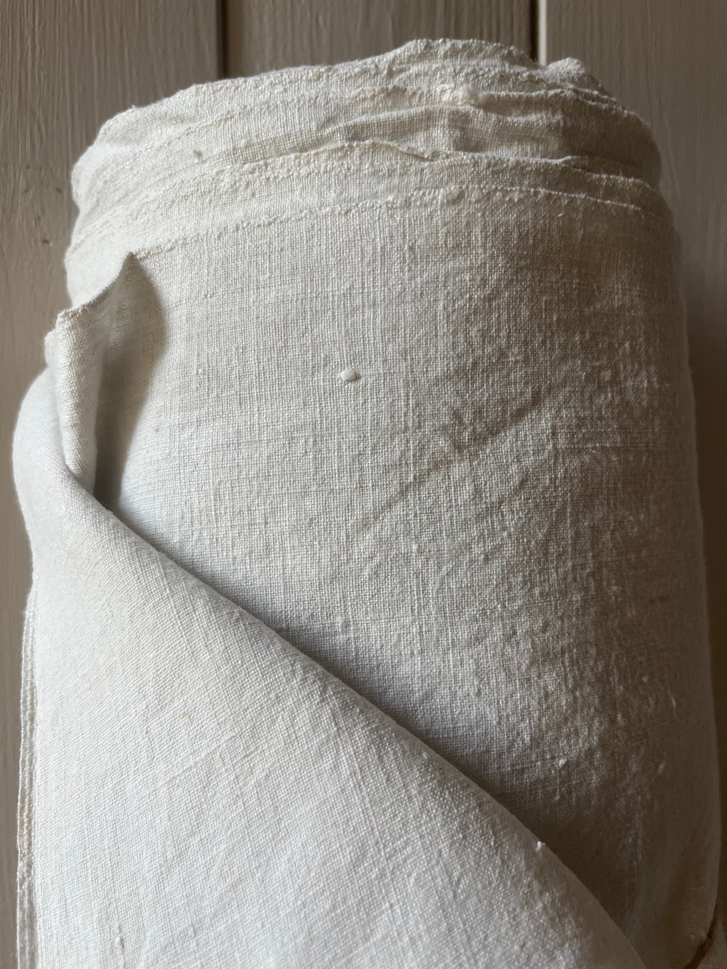 Fantastische 11,1 Meter handgewebtes Leinen aus Bayern um 1900 - 2,4 Kilo