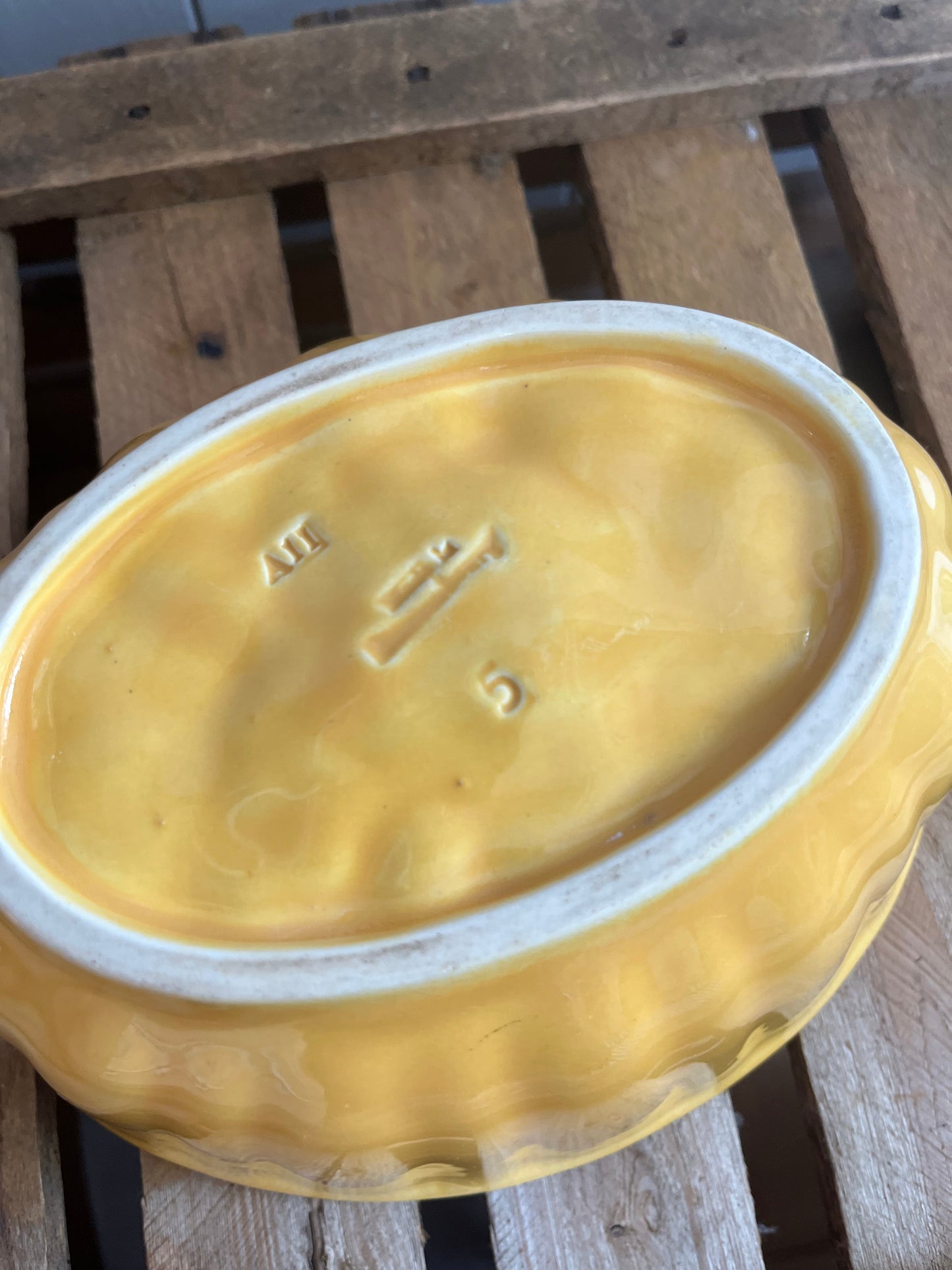 Große und alte Puddingform aus Frankreich