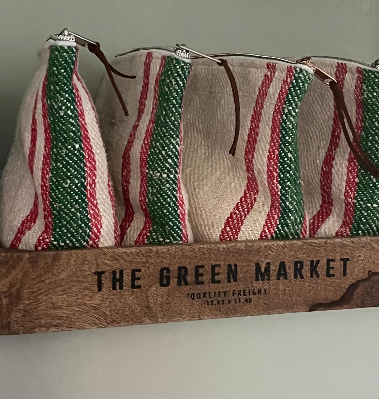 Kosmetiktasche Tasche gestreift kleiner Shopper