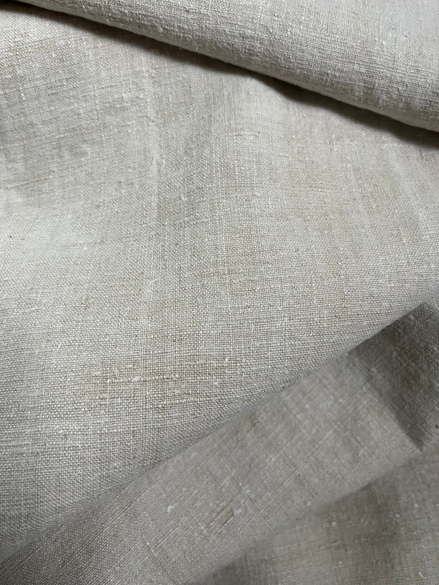 3 Meter ganz besonderes Leinen: satt, schwer - von 1900 - sauber