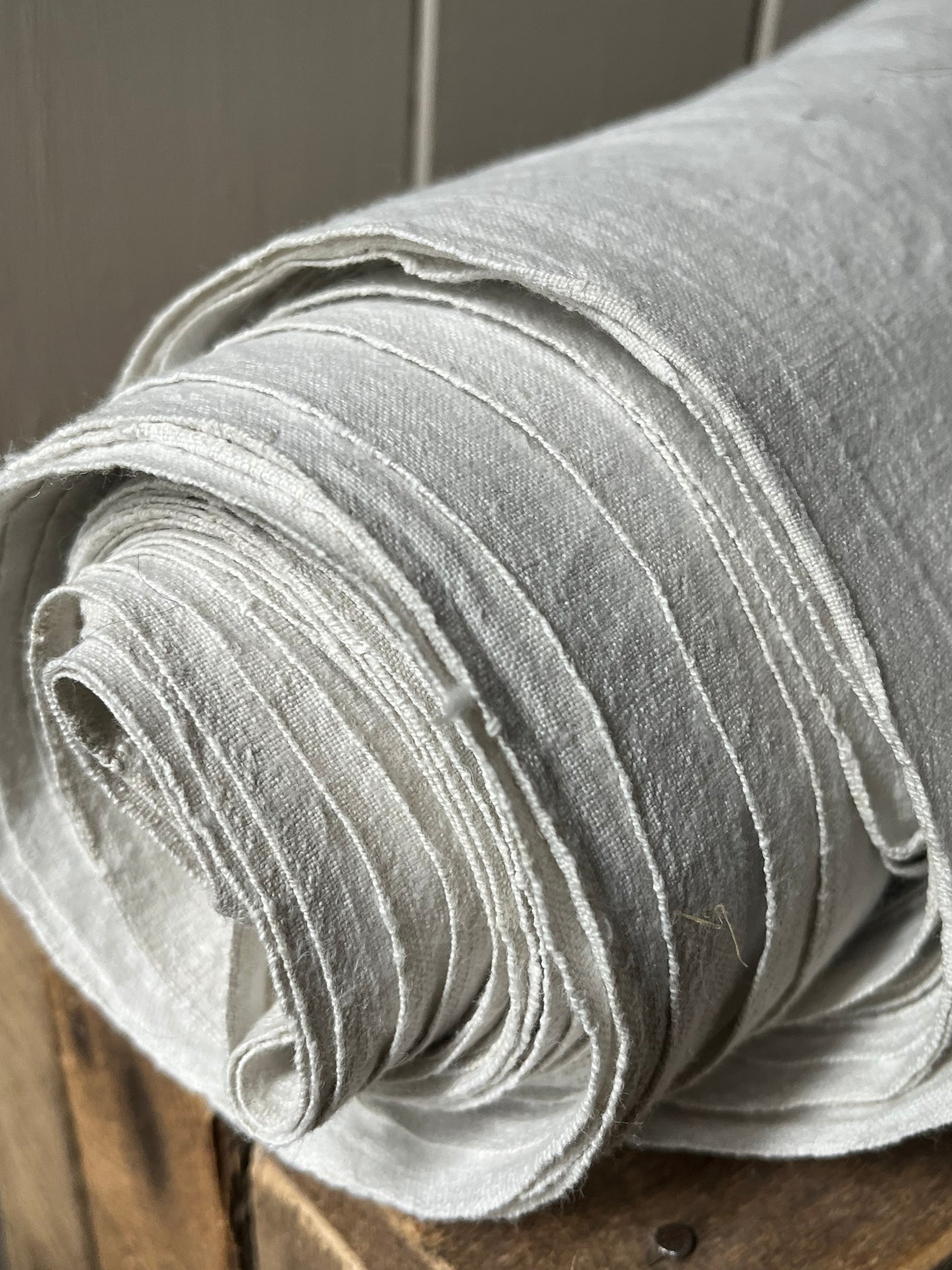 Fantastische 11,4 Meter handgewebtes Leinen aus Bayern um 1900 - 2,1 Kilo