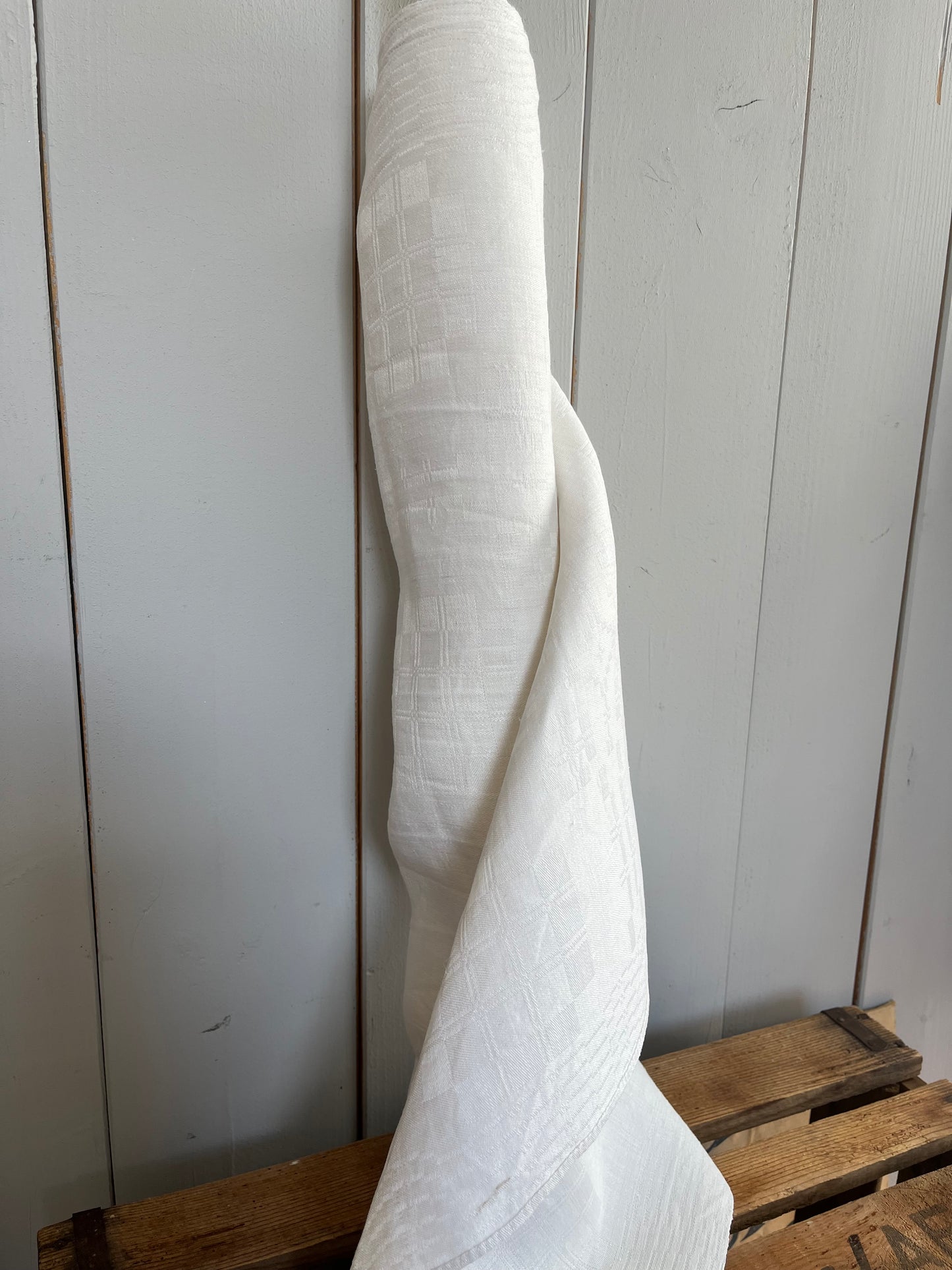 3,3 Meter handgewebtes Jugendstil Leinen Bielefeld um 1910