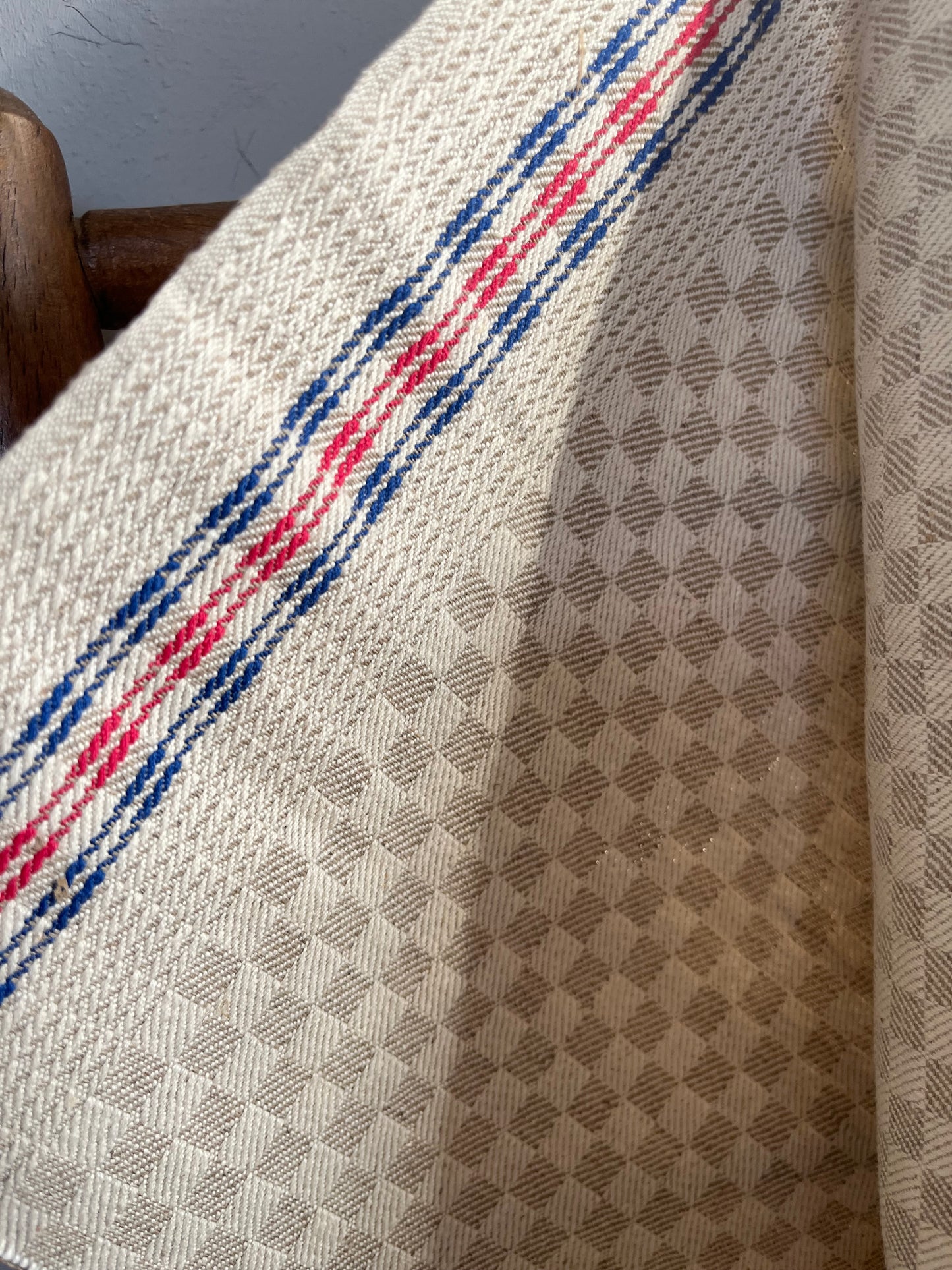 6,1 Meter seltenes Handtuchleinen Grubentuch mit Streifen