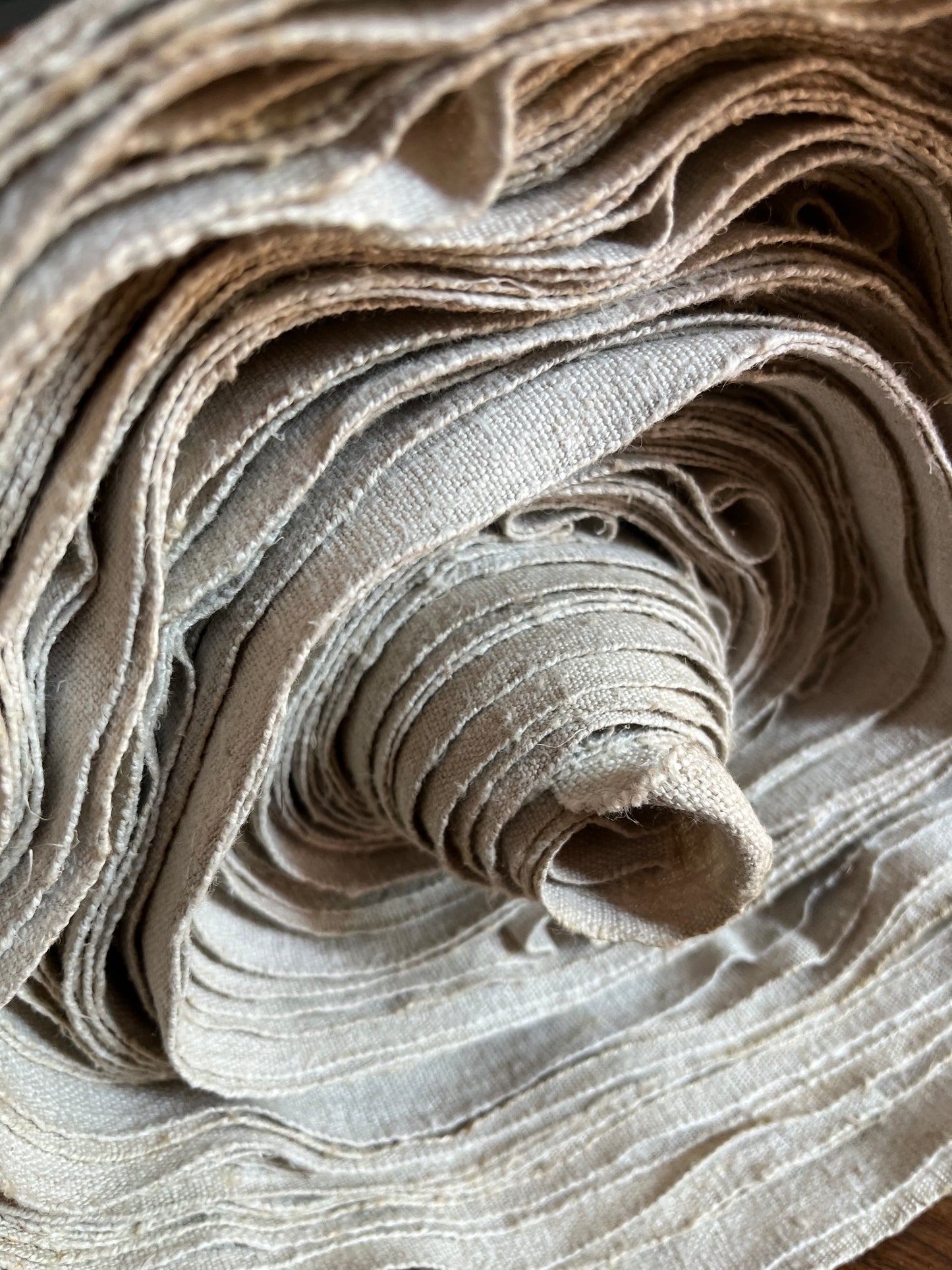 Beeindruckendes Leinen von 1873 aus Bayern - Meterware