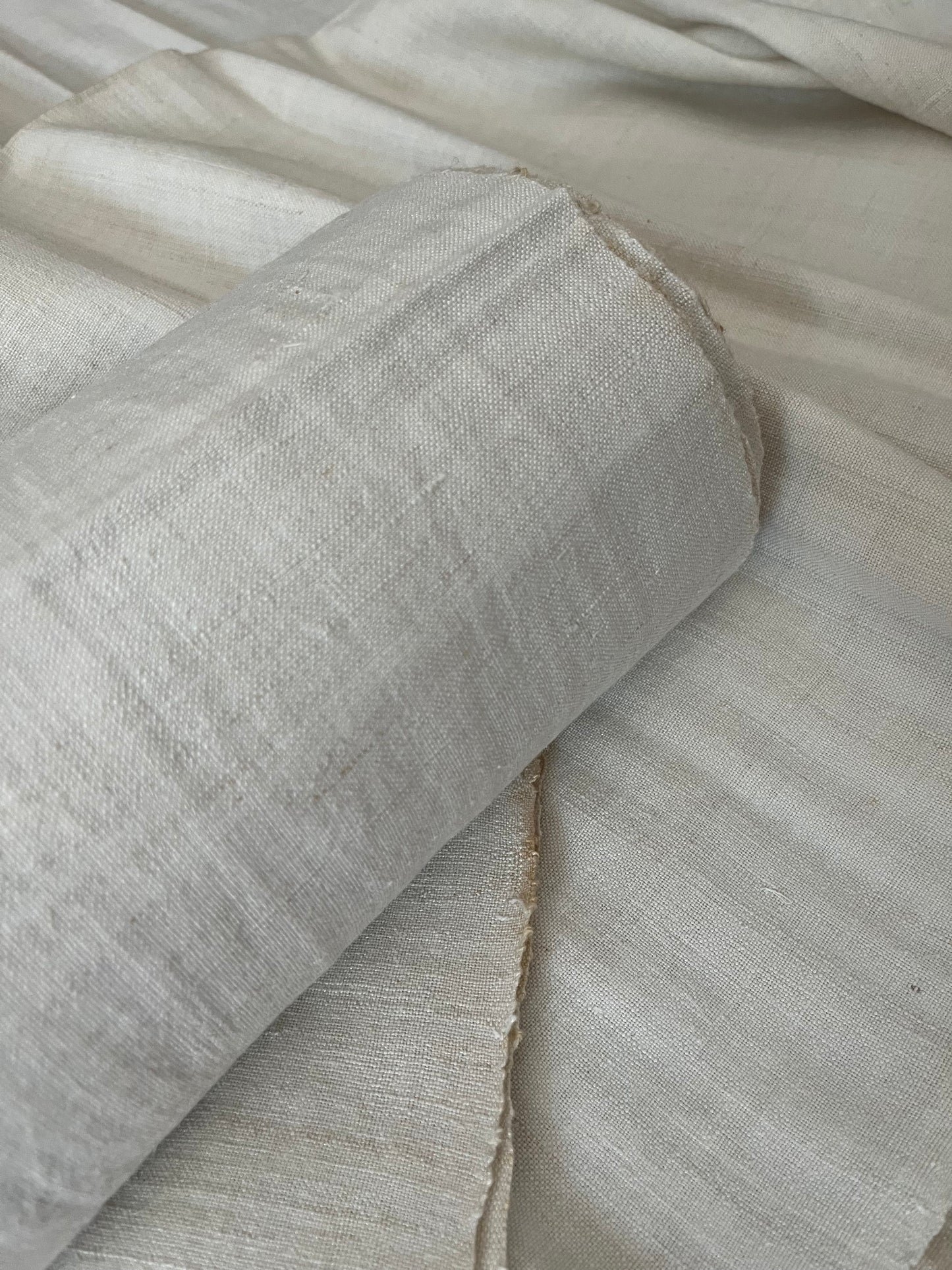 4 x 0,71 Meter handgewebtes Leinen um 1890