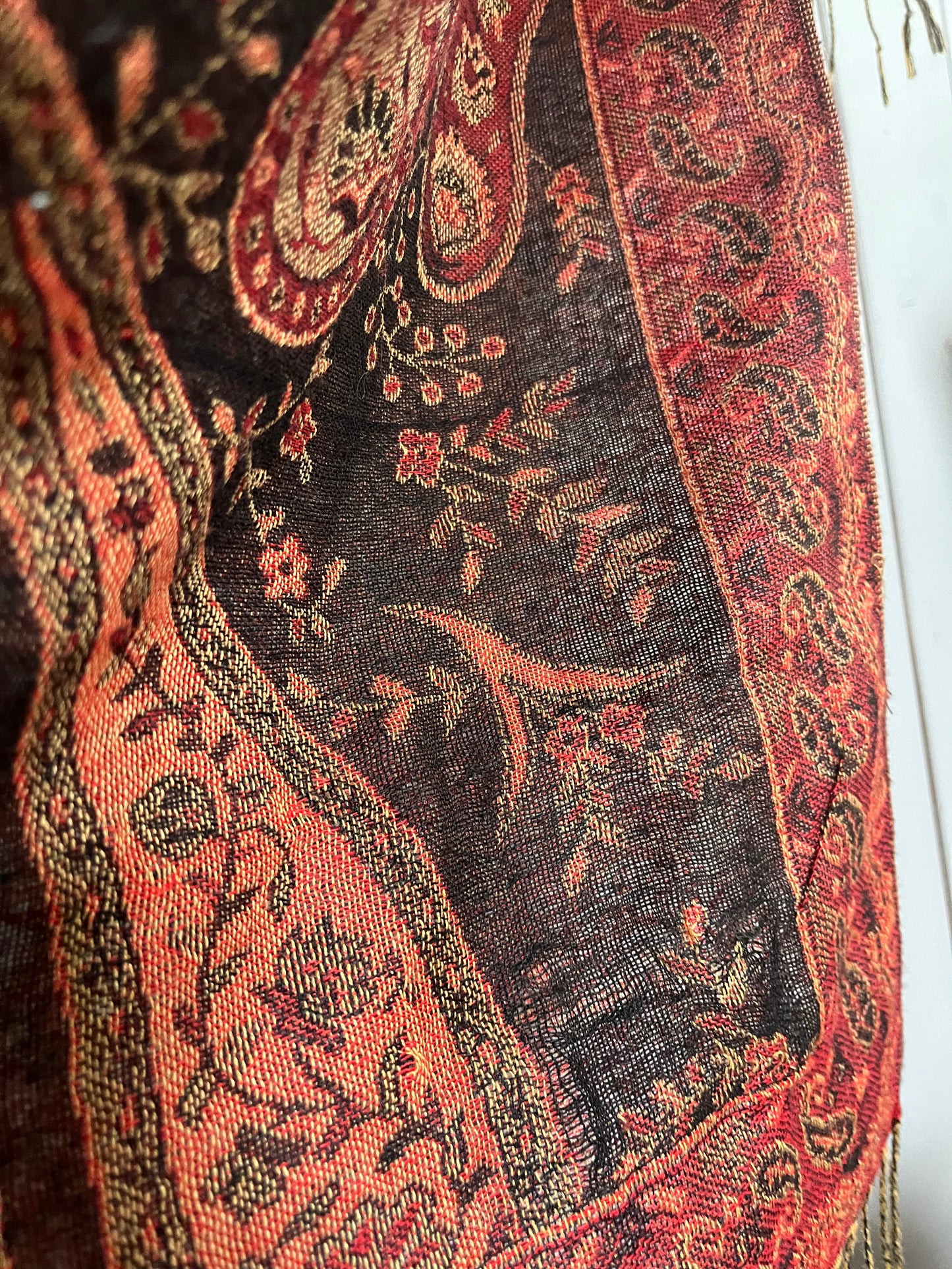 Kaschmir Vintage Schal Tuch aus Frankreich
