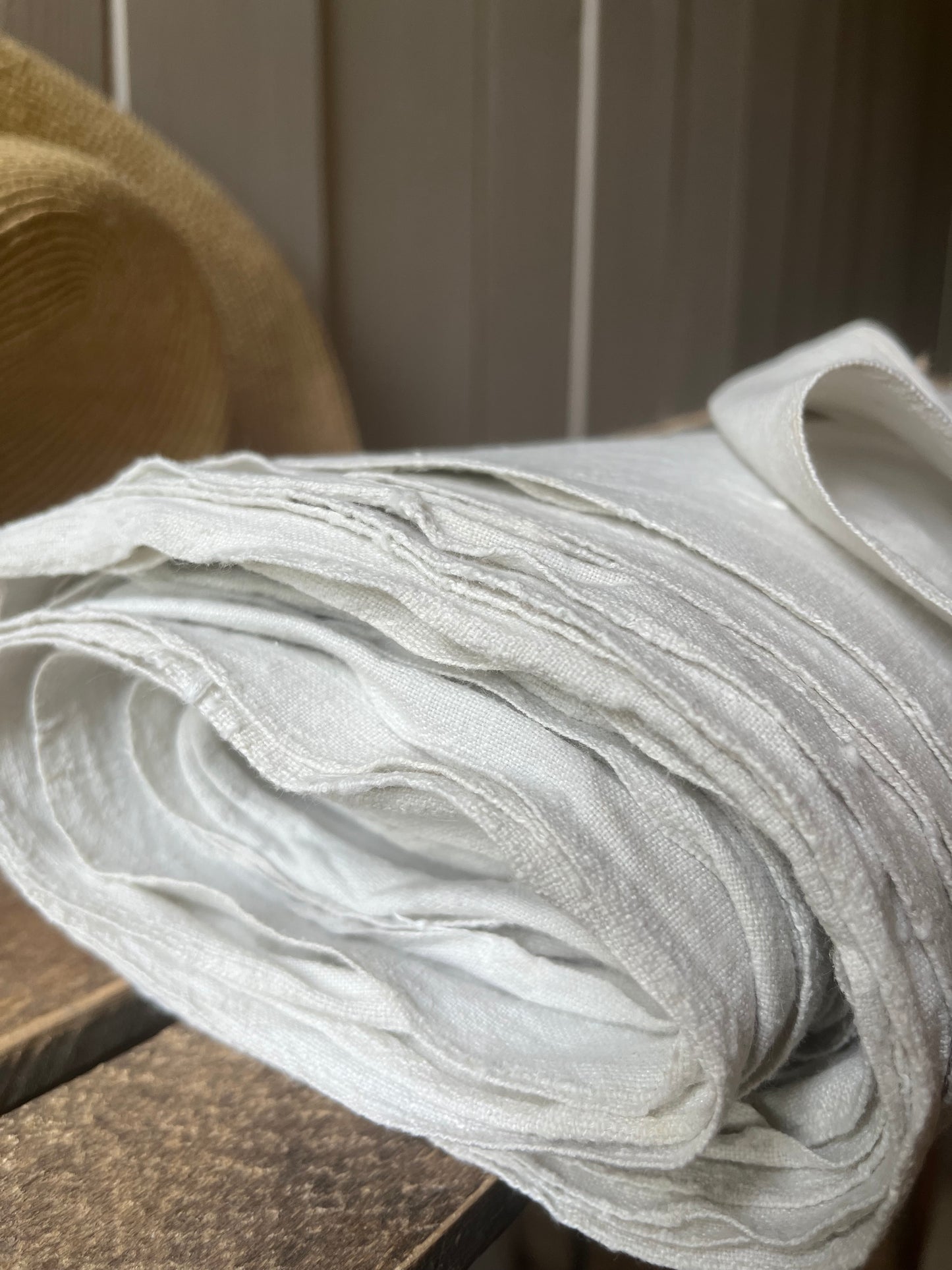 Fantastische 11,1 Meter handgewebtes Leinen aus Bayern um 1900 - 2,4 Kilo