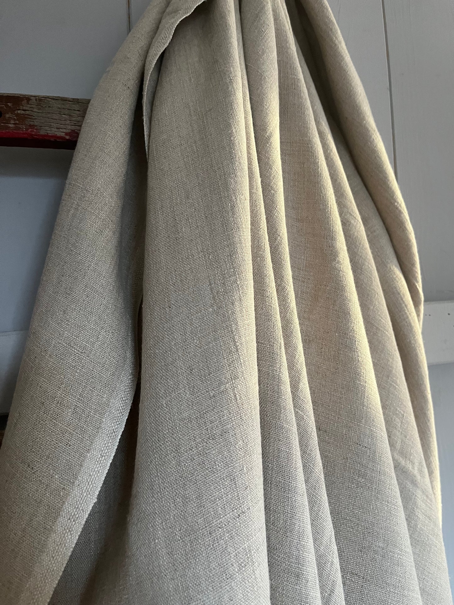 XL Leinen Decke, Überwurf aus schwerem Leinen Natur 200 x 155