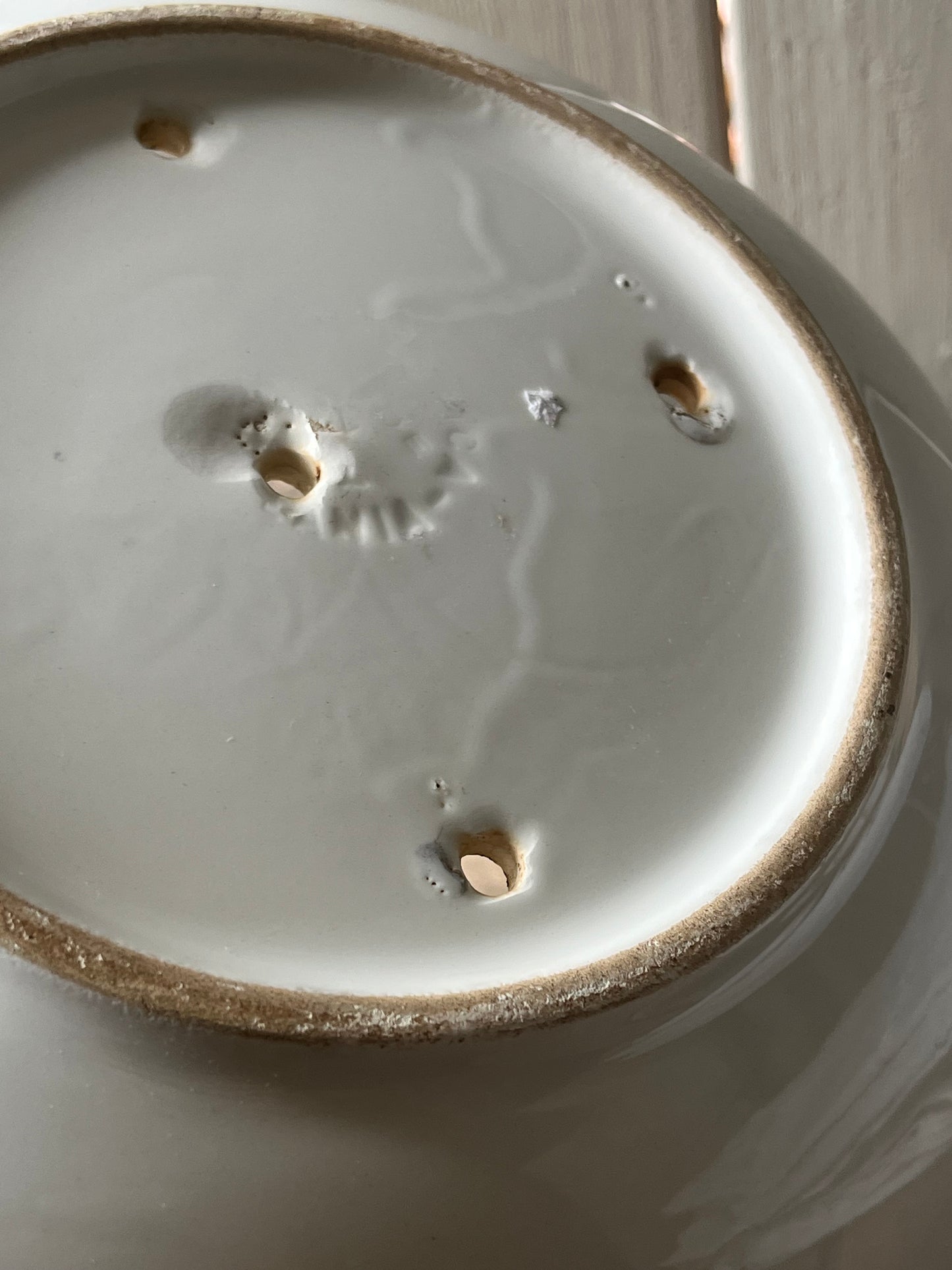 Schüssel Sieb aus Frankreich mit Erdbeer-Dekor