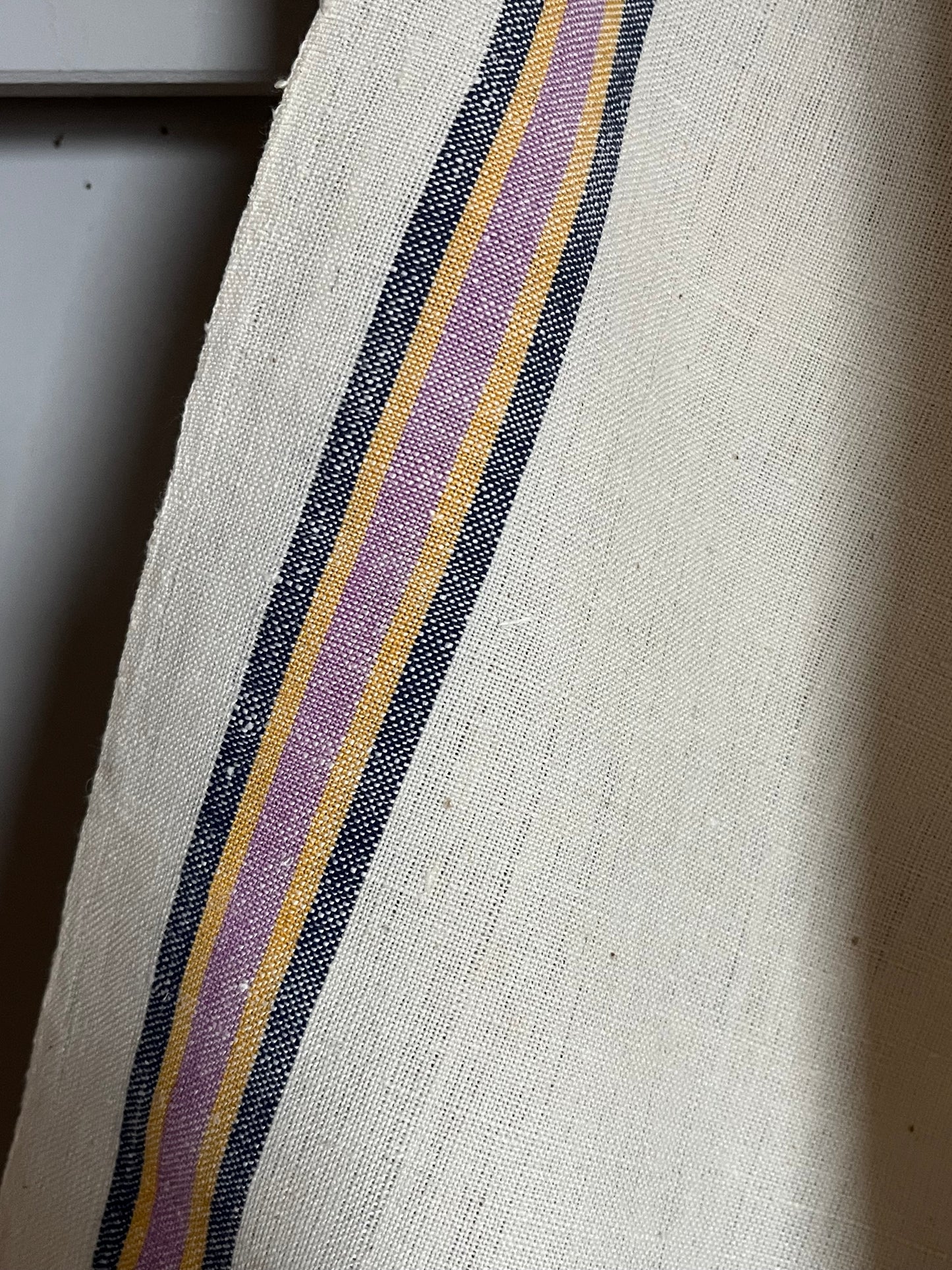 2er Set: Leinentücher mit seltenen Streifen 67 x 40