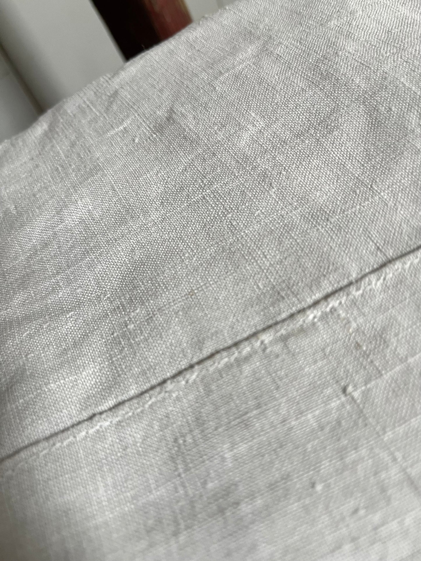 Riese: 3,2 x 2 Meter altes Wagentuch aus feinem Leinen