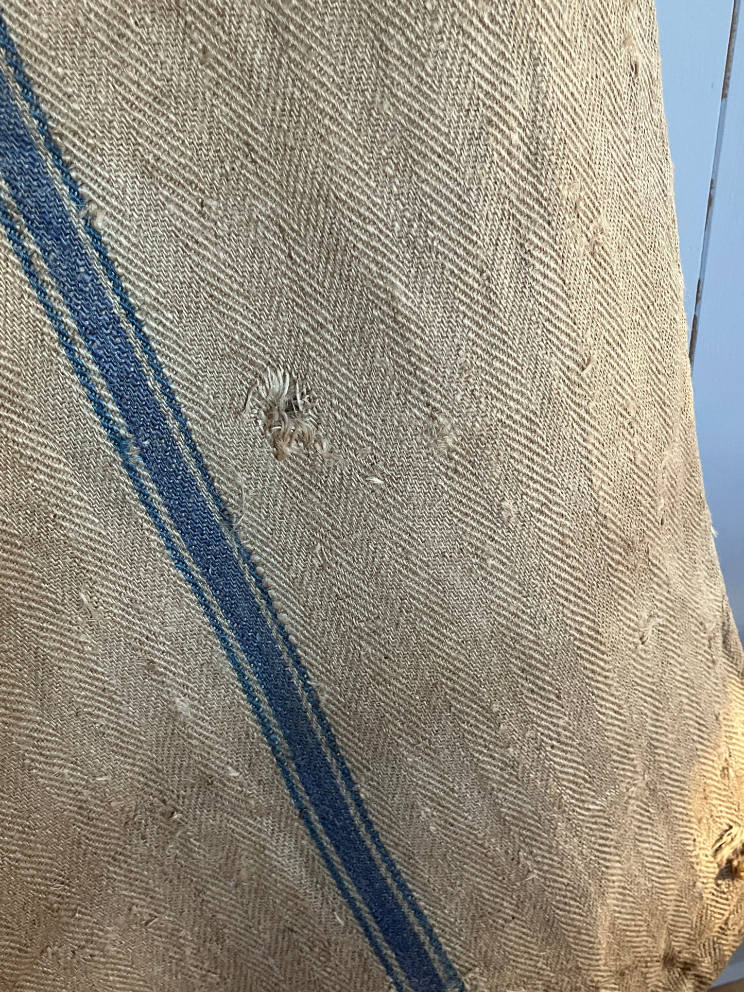 Großer Kornsack mit tollem original Aufdruck und blauem Streifen