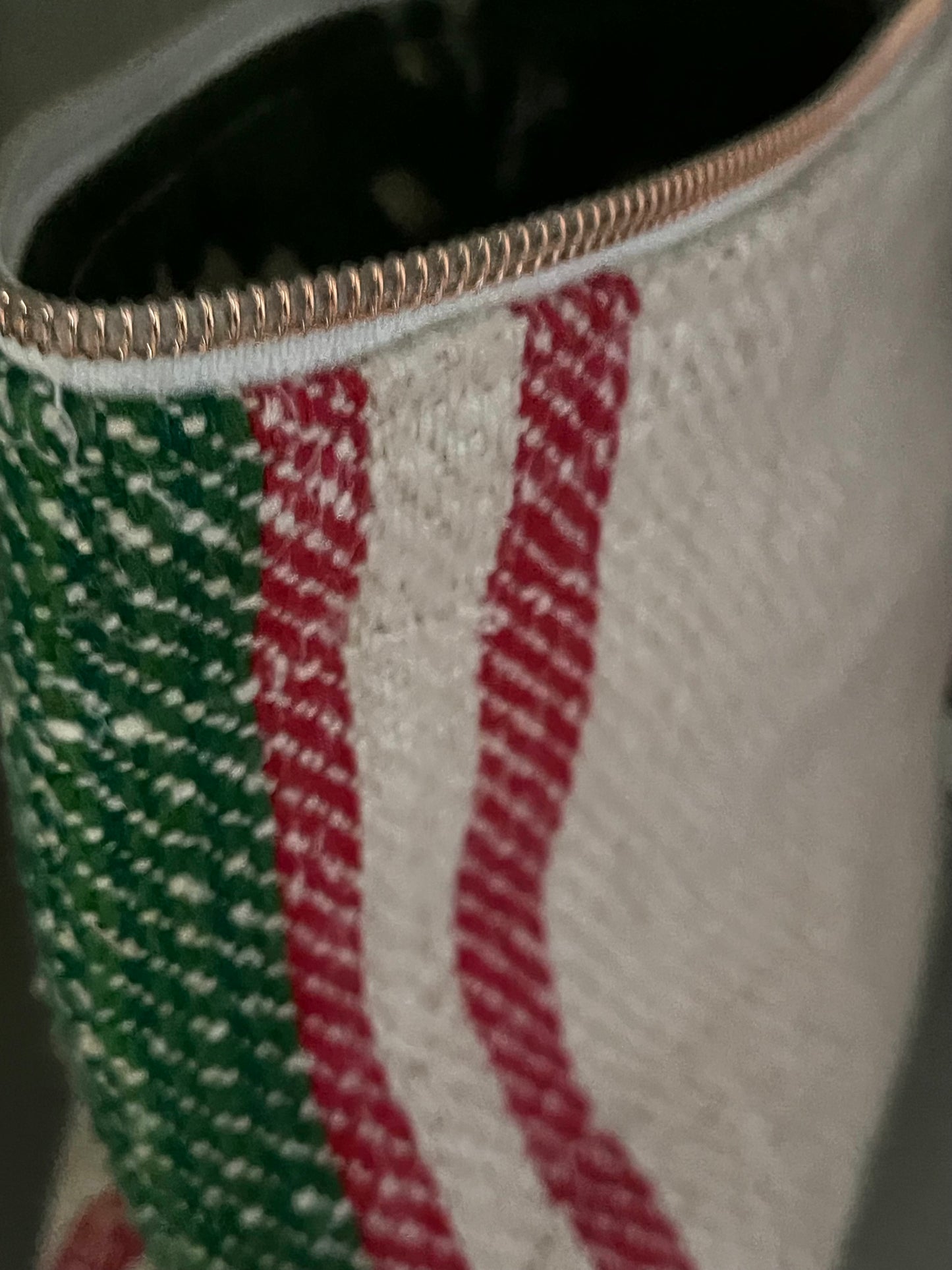 Kosmetiktasche Tasche gestreift kleiner Shopper