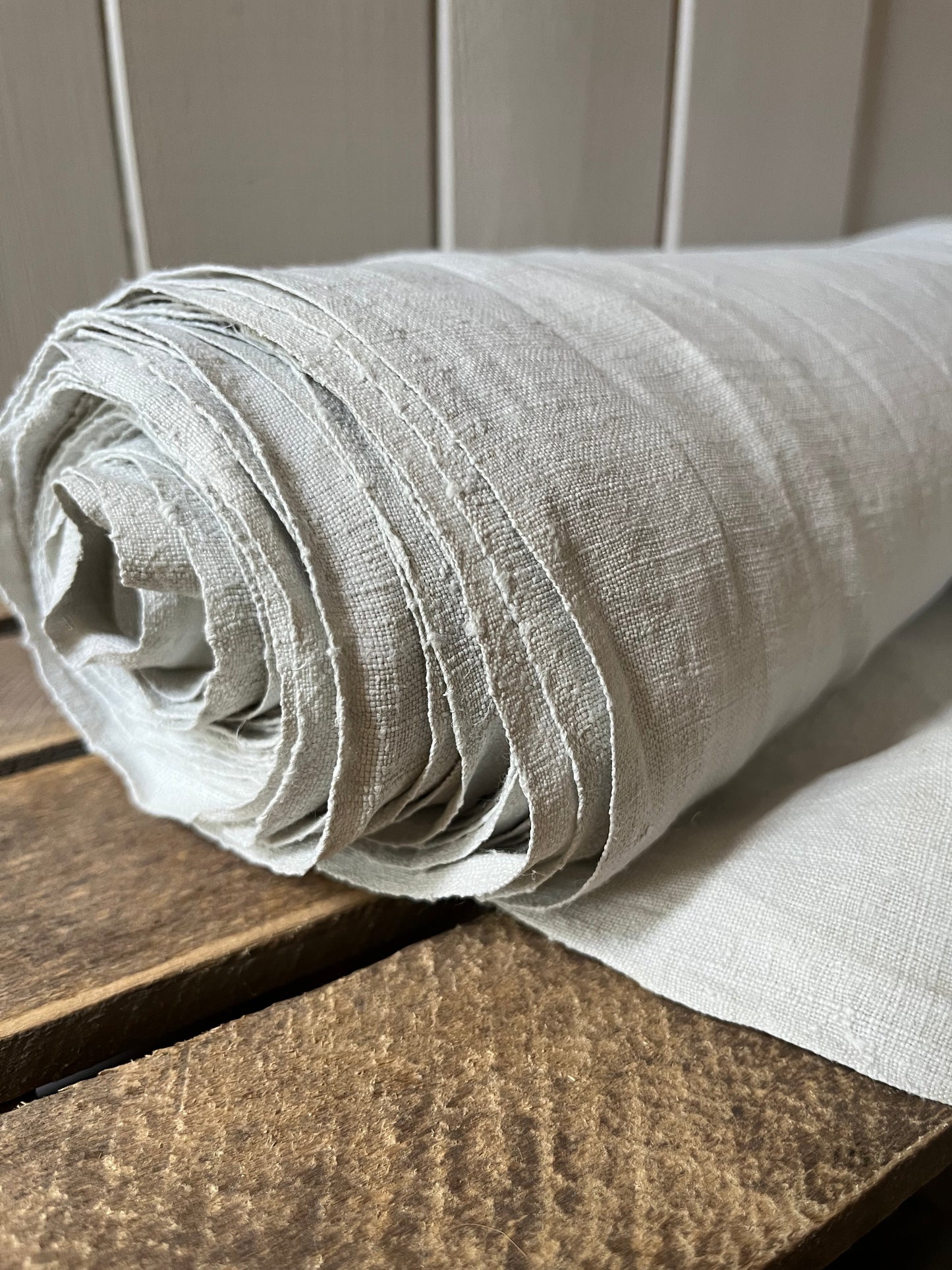 Fantastische 11,2 Meter handgewebtes Leinen aus Bayern um 1900 - 2,3 Kilo