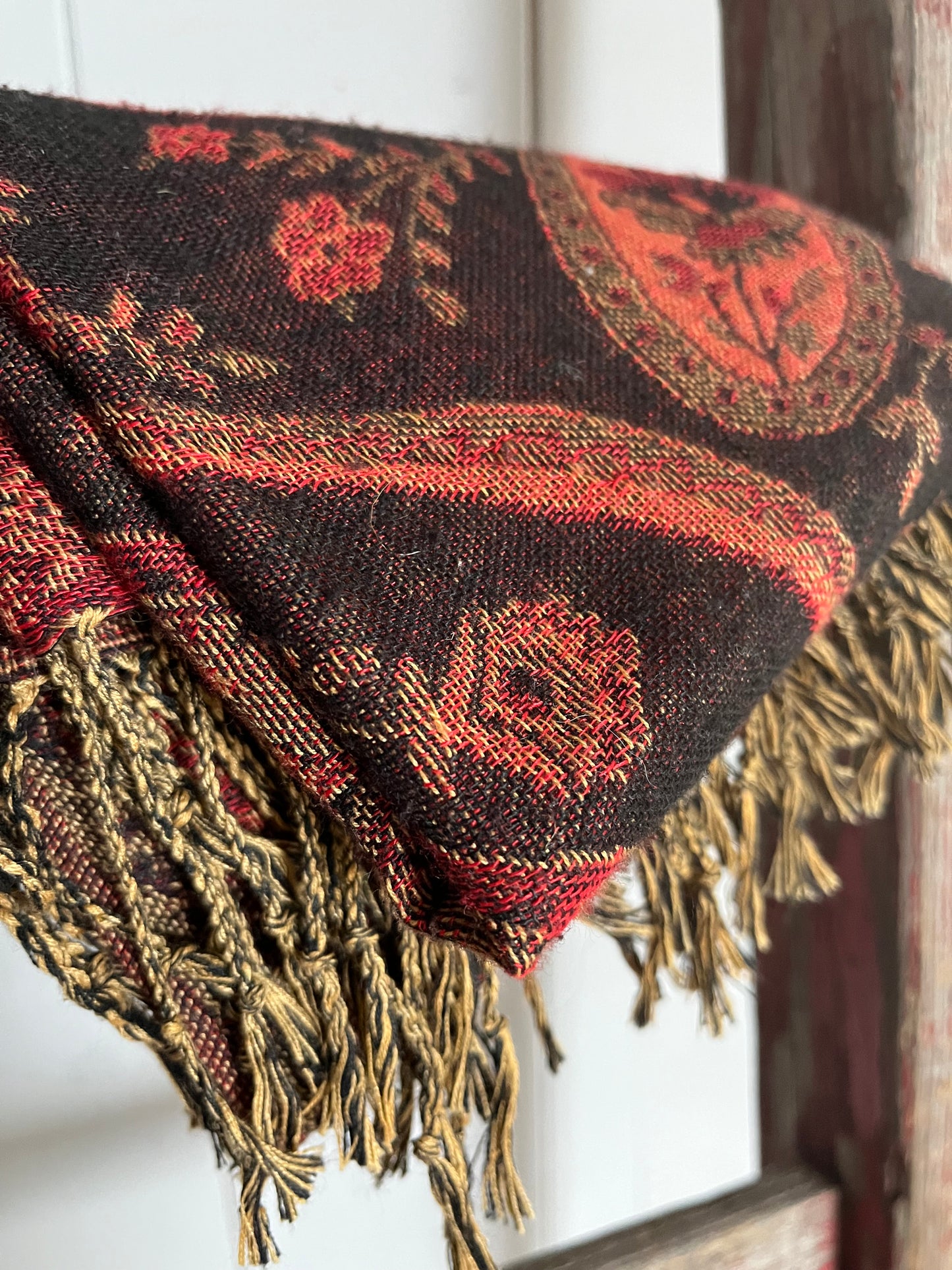 Kaschmir Vintage Schal Tuch aus Frankreich