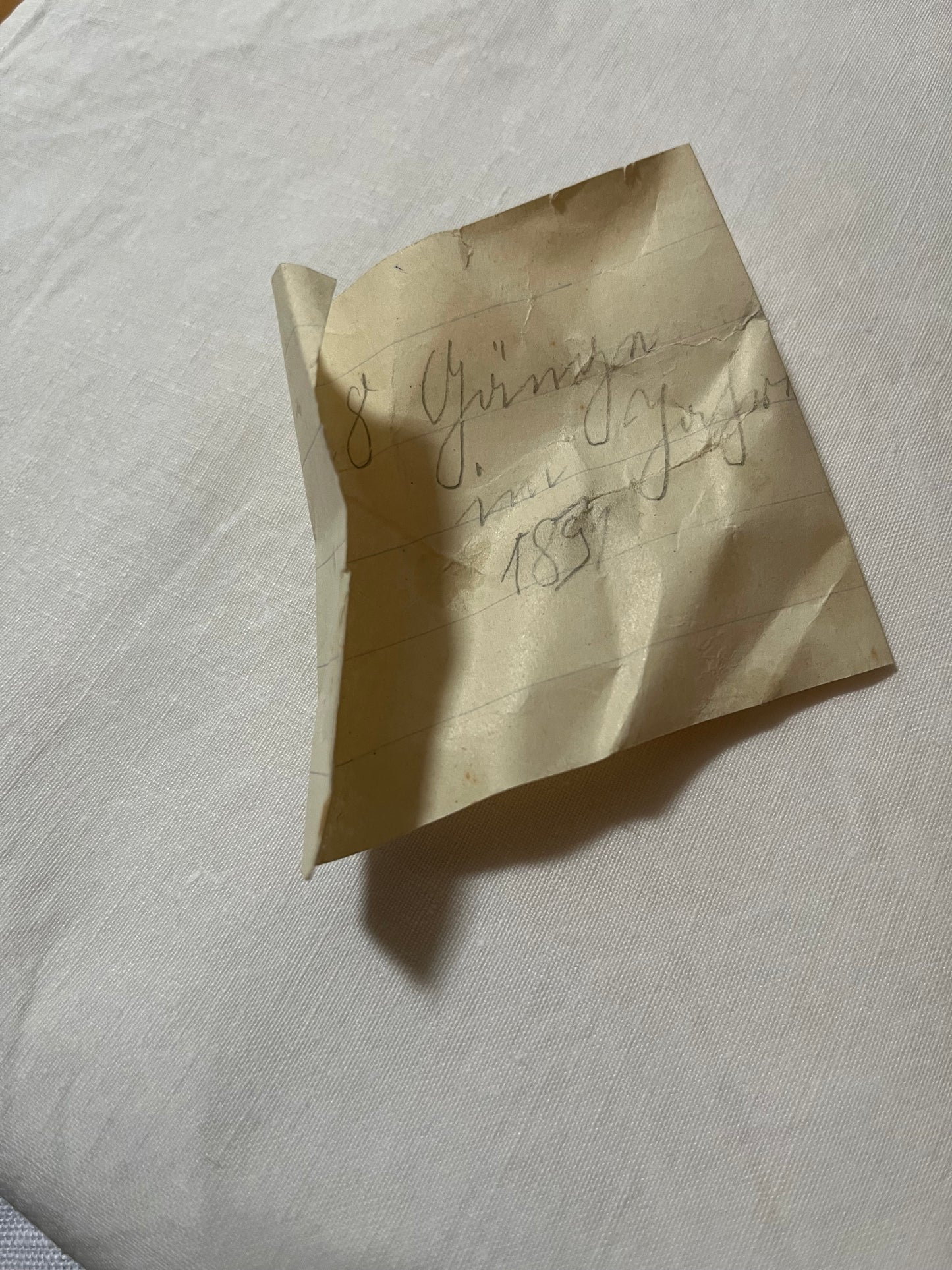 4 Meter schweres Bauernleinen 1891