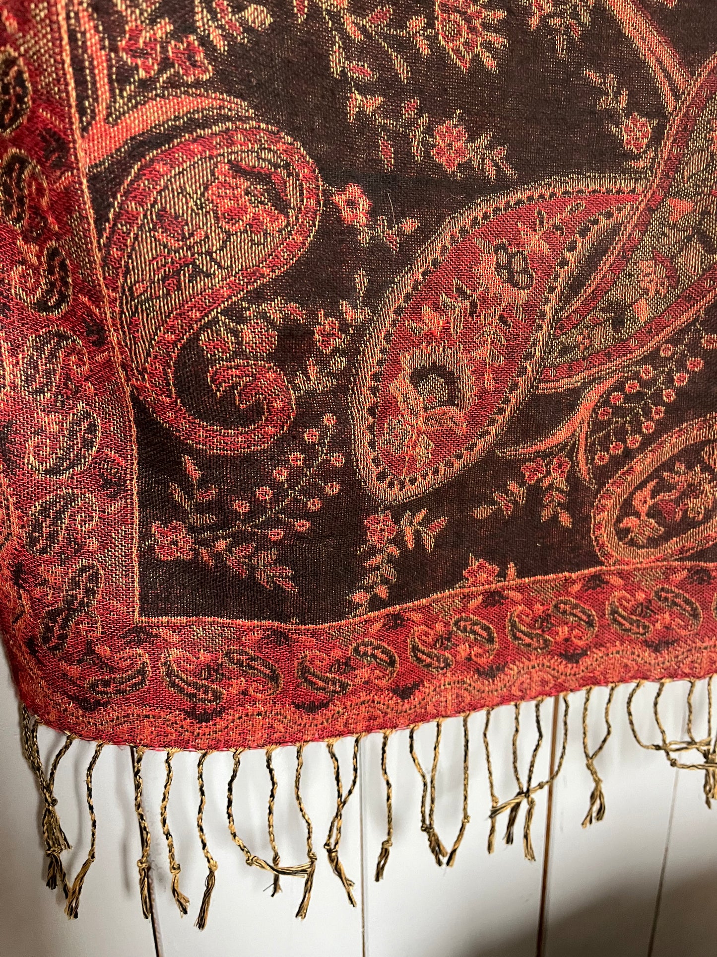 Kaschmir Vintage Schal Tuch aus Frankreich