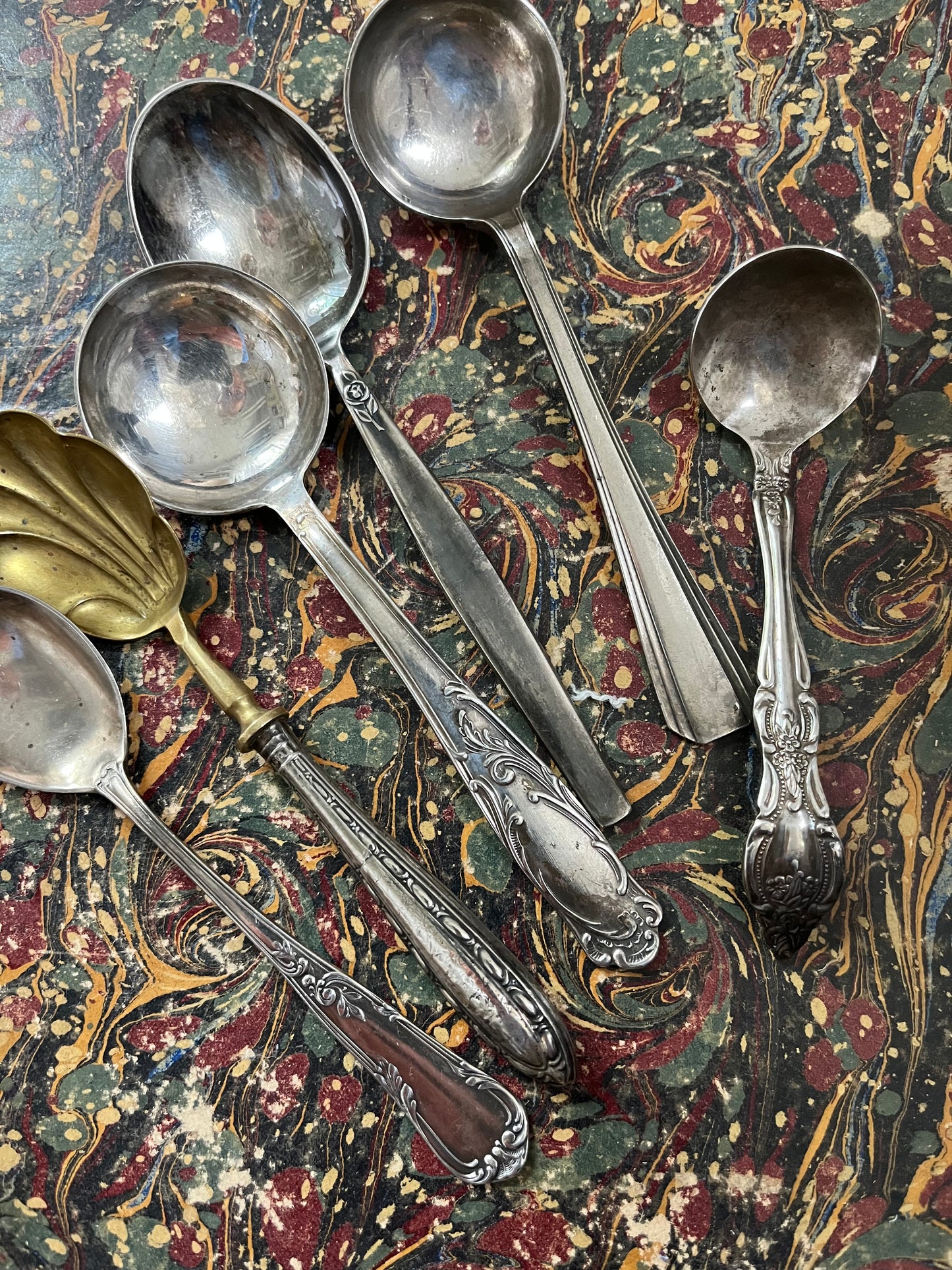 6 x Vintage Löffel aus Belgien