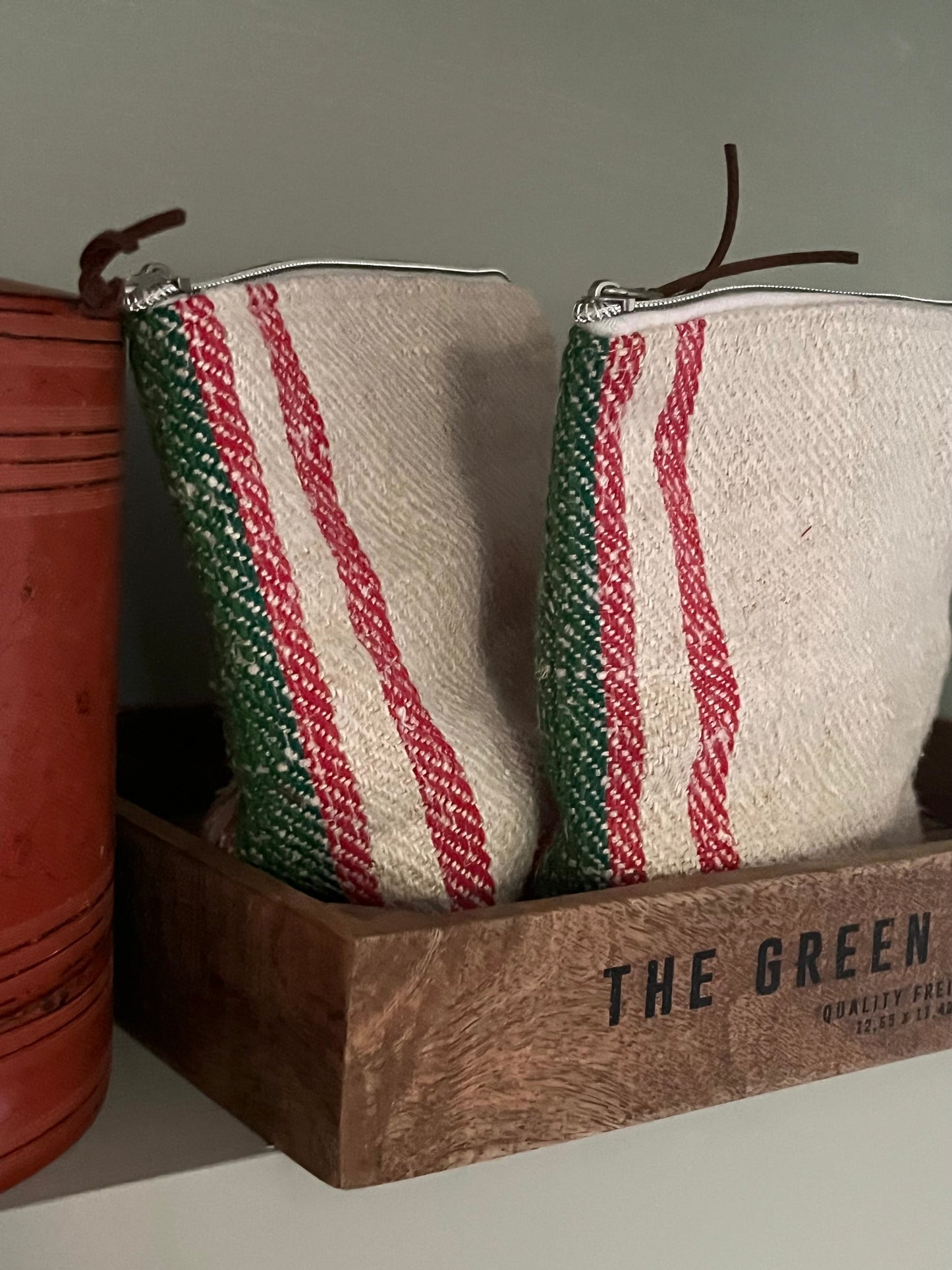 Kosmetiktasche Tasche gestreift kleiner Shopper