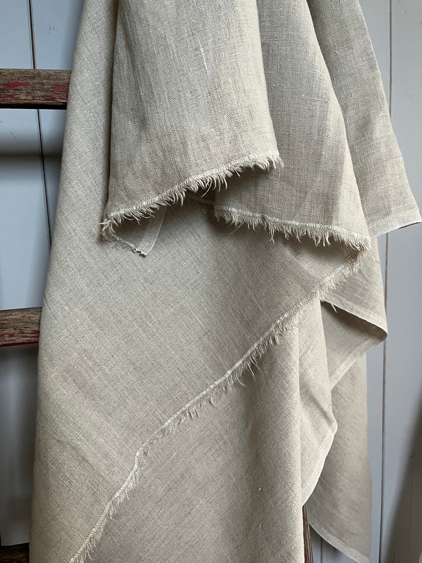 XL Leinen Decke, Überwurf aus schwerem Leinen Natur 200 x 155