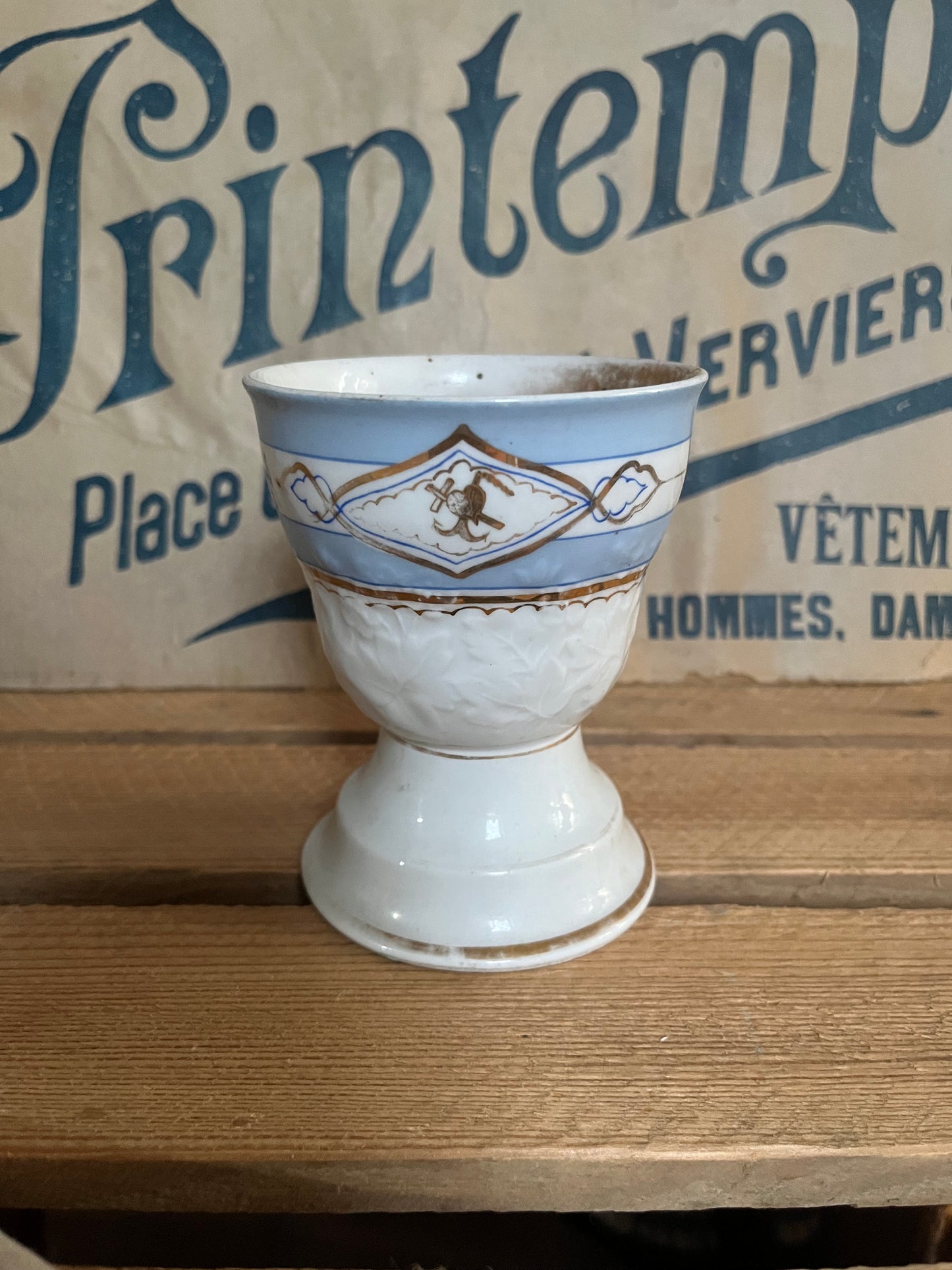 Antiker Kakaobecher Andenkenbecher Biedermeier