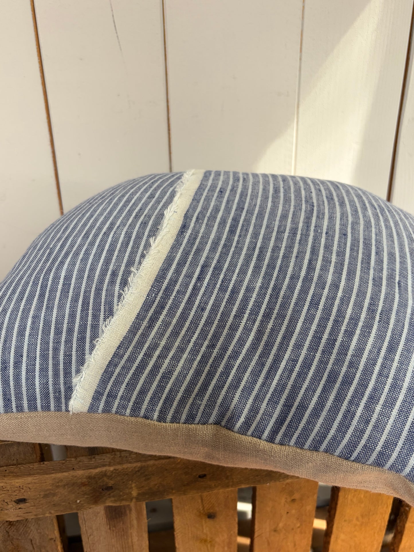 Kissenbezug washed Leinen mit Monogramm A