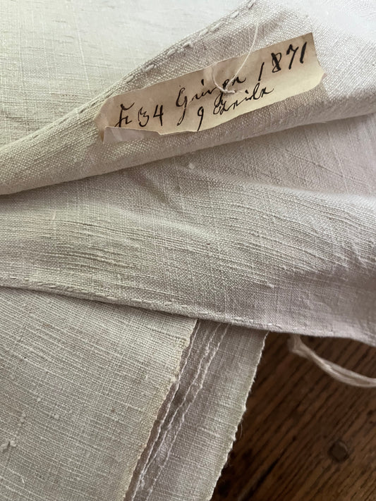 Rarität von 1871: 8,6 Meter Leinen aus Westfalen sauber