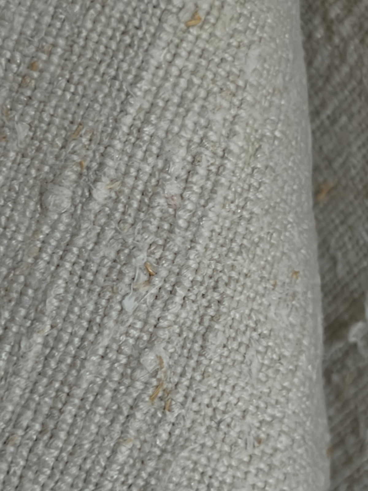 XL Leinensack aus kräftigem Bauernleinen mit kleinem gesticktem Monogramm