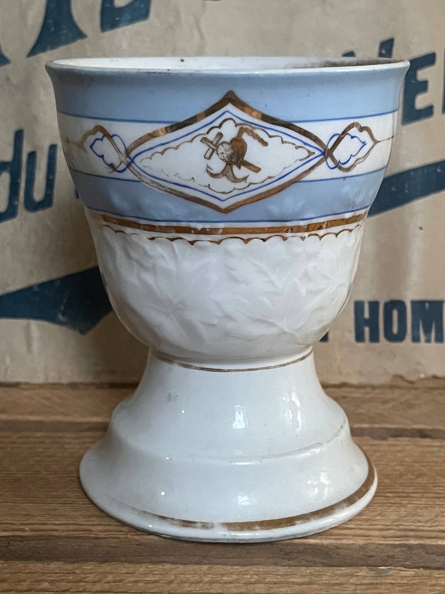 Antiker Kakaobecher Andenkenbecher Biedermeier