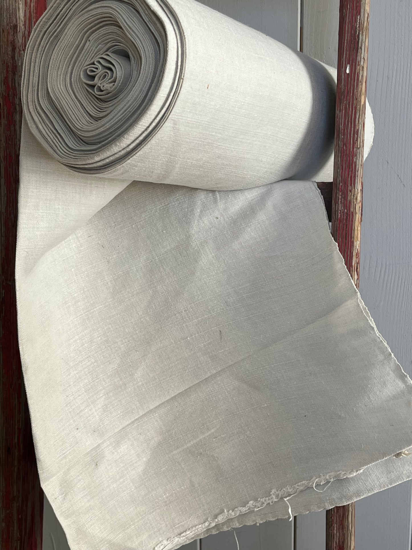Top antikes Leinen: 5 Meter, sauber und fein gewebt