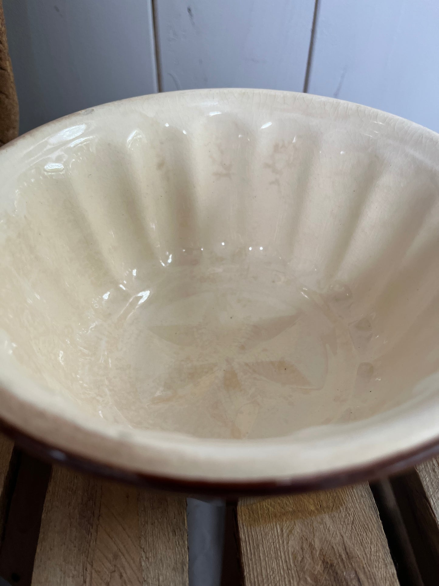 Große und alte Puddingform aus Frankreich