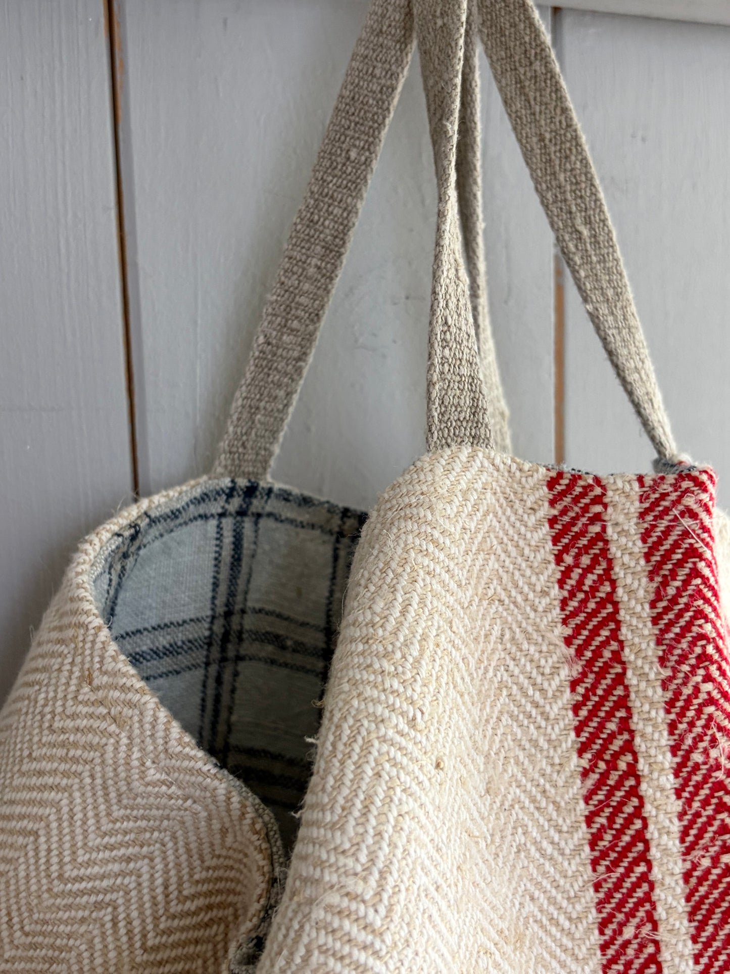 Everyday Tasche aus kräftigem altem Leinensack