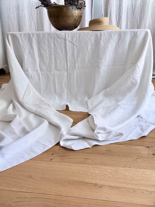 XXL französische vintage Leinendecke top 1,9 x 4,15