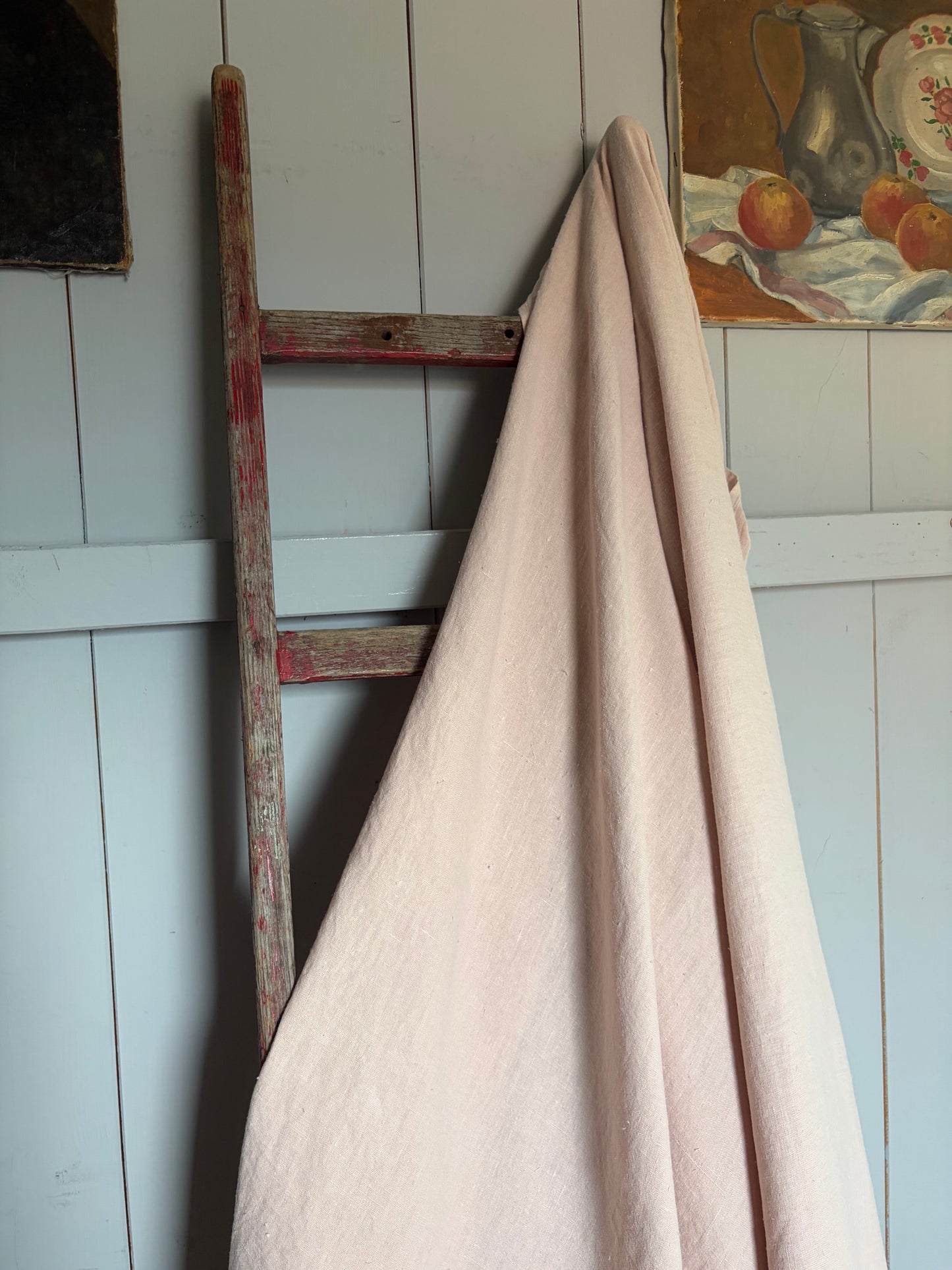 XL Leinentuch washed Leinen in Rosé 140 x 220