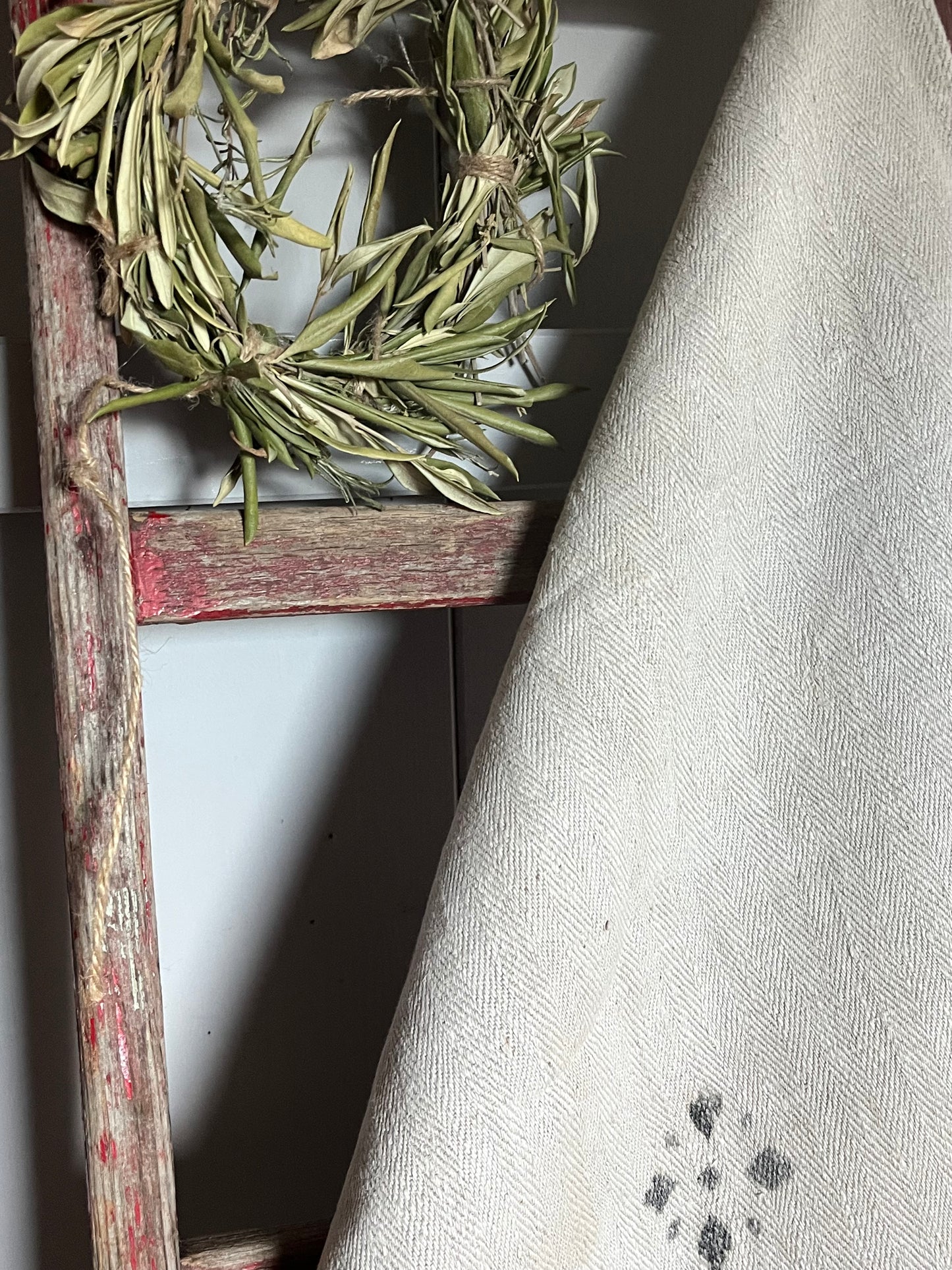 Rarität von 1888: großer Leinensack mit tollem original Aufdruck