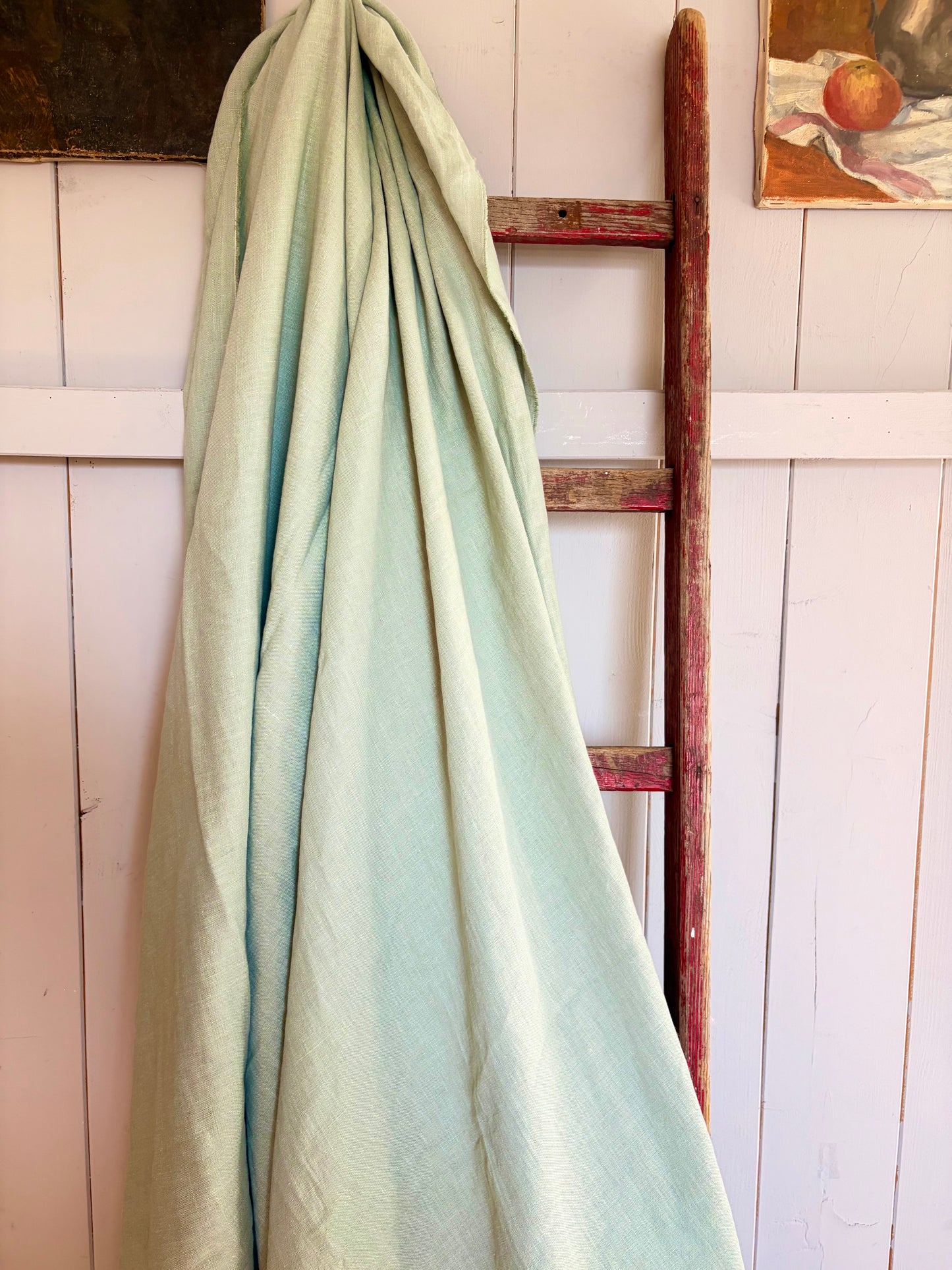 Washed Leinen in Pastell-Mint 2,65 x 1,55