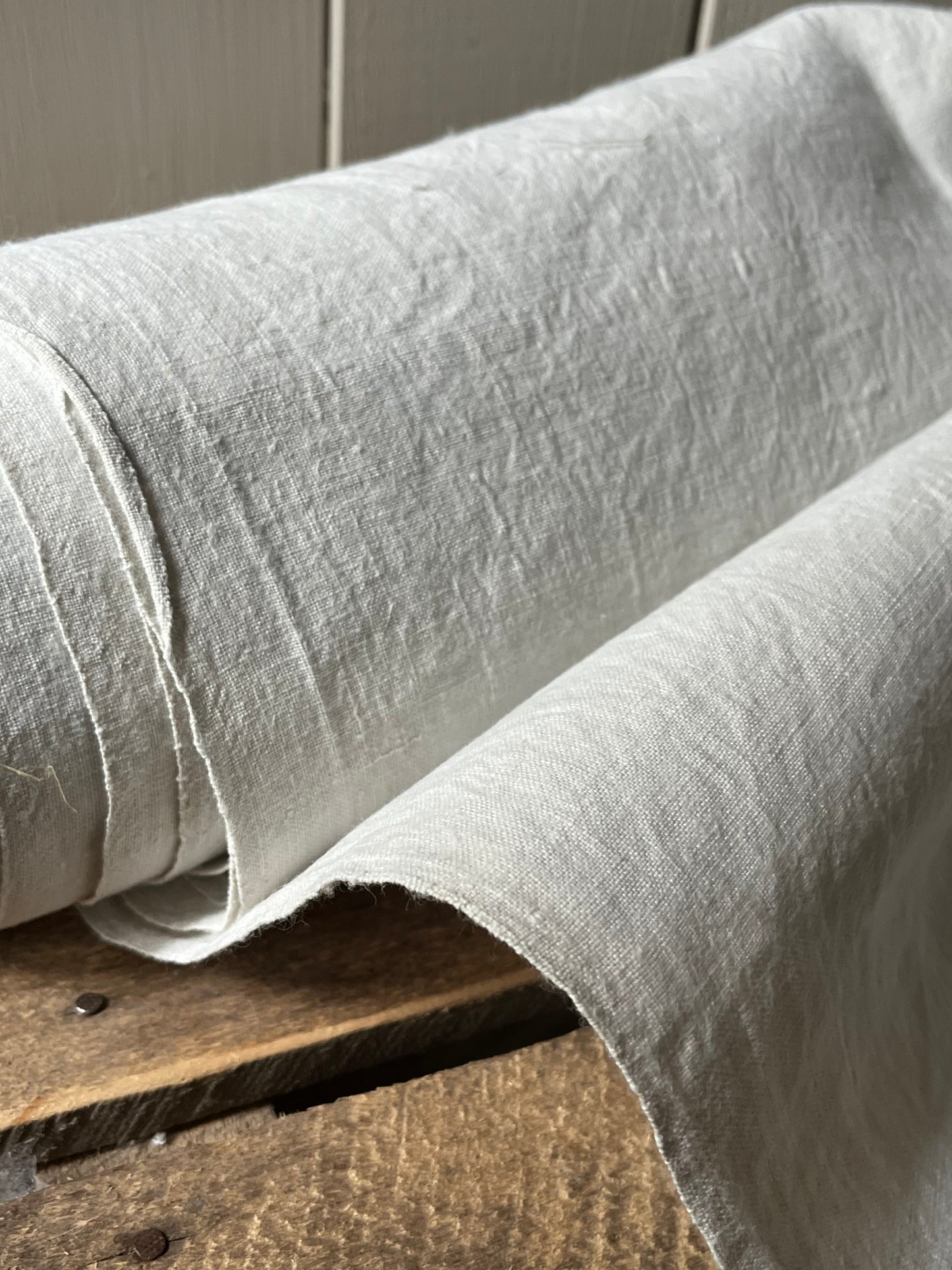 Fantastische 11,4 Meter handgewebtes Leinen aus Bayern um 1900 - 2,1 Kilo