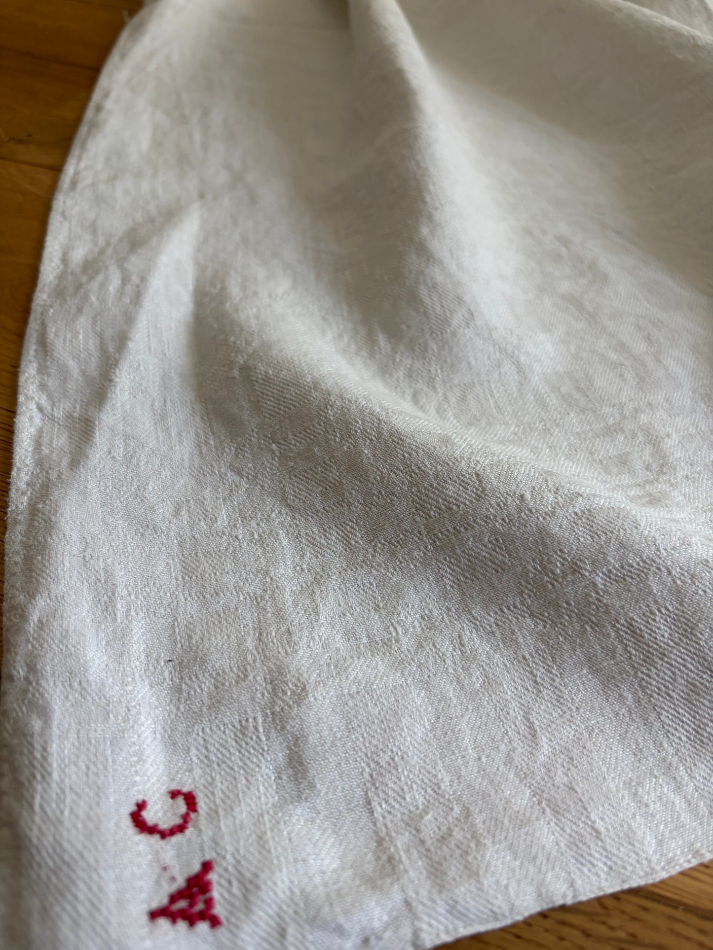 XXL französische vintage Leinendecke top 1,9 x 4,15