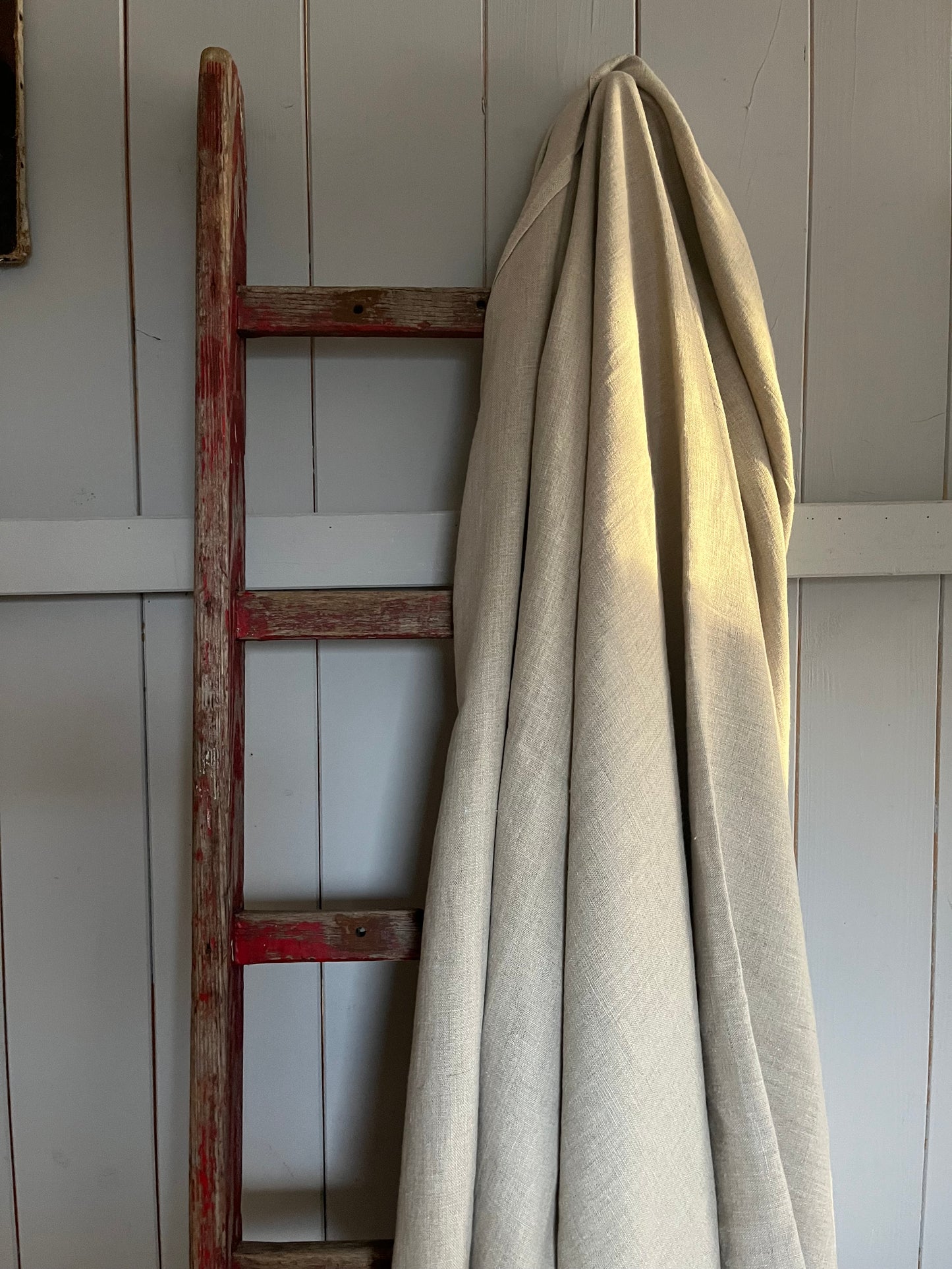 XL Leinen Decke, Überwurf aus schwerem Leinen Natur 200 x 155