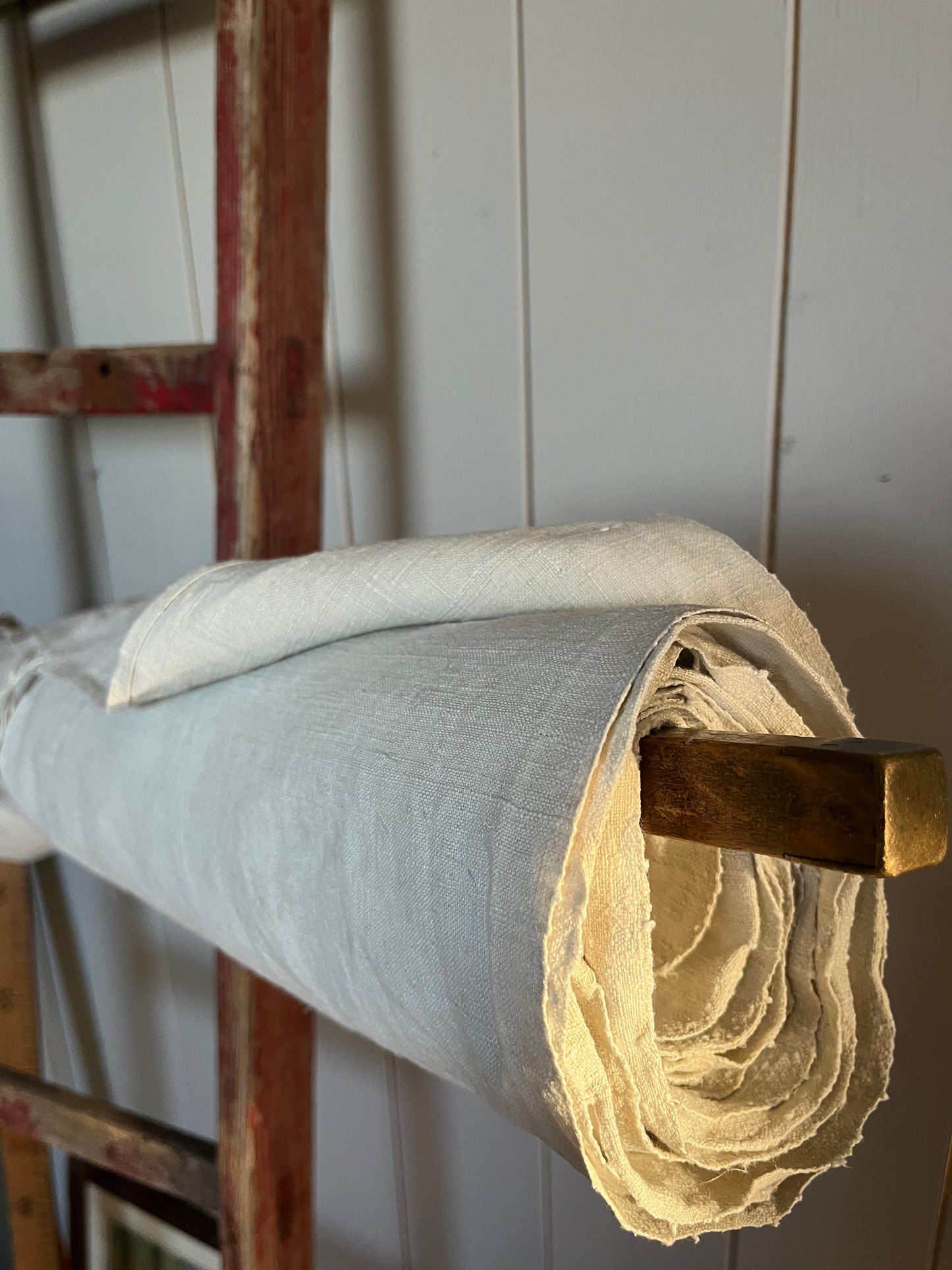 1906 gewebt: 7,1 Meter herrliches, sattes Bauernleinen