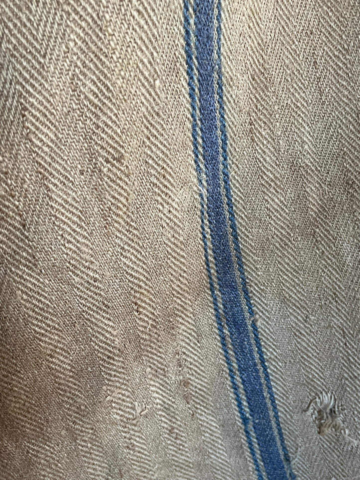 Großer Kornsack mit tollem original Aufdruck und blauem Streifen