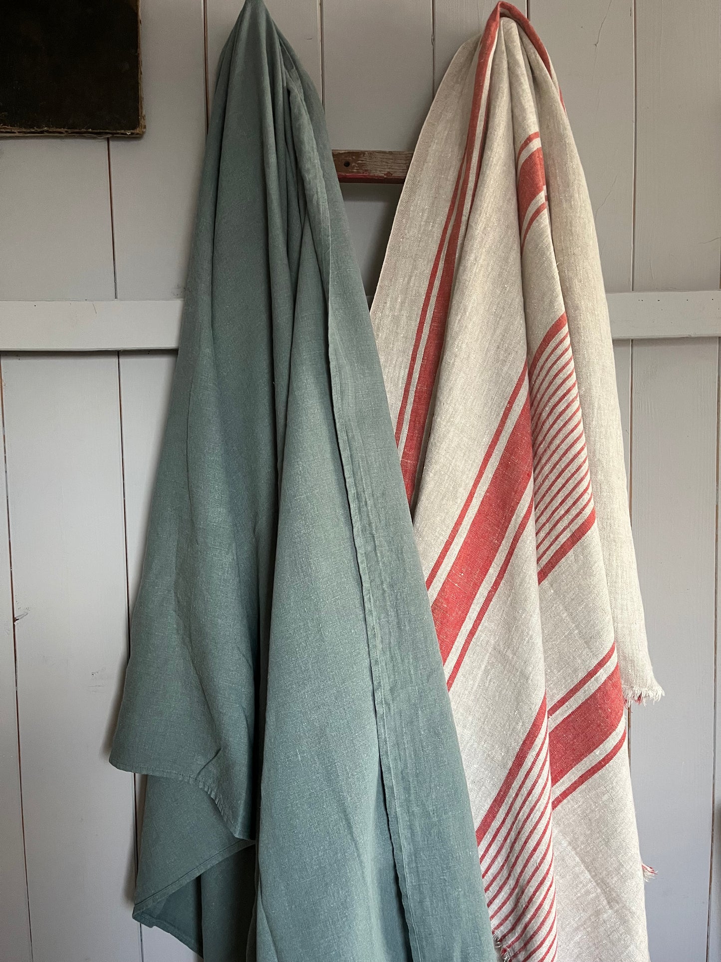 XL Leinen Decke, Überwurf aus schwerem Leinen 225 x 150