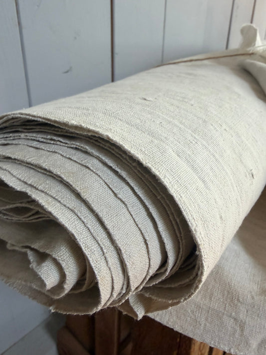 5 Meter altes Leinen fein gewebt um 1920-30
