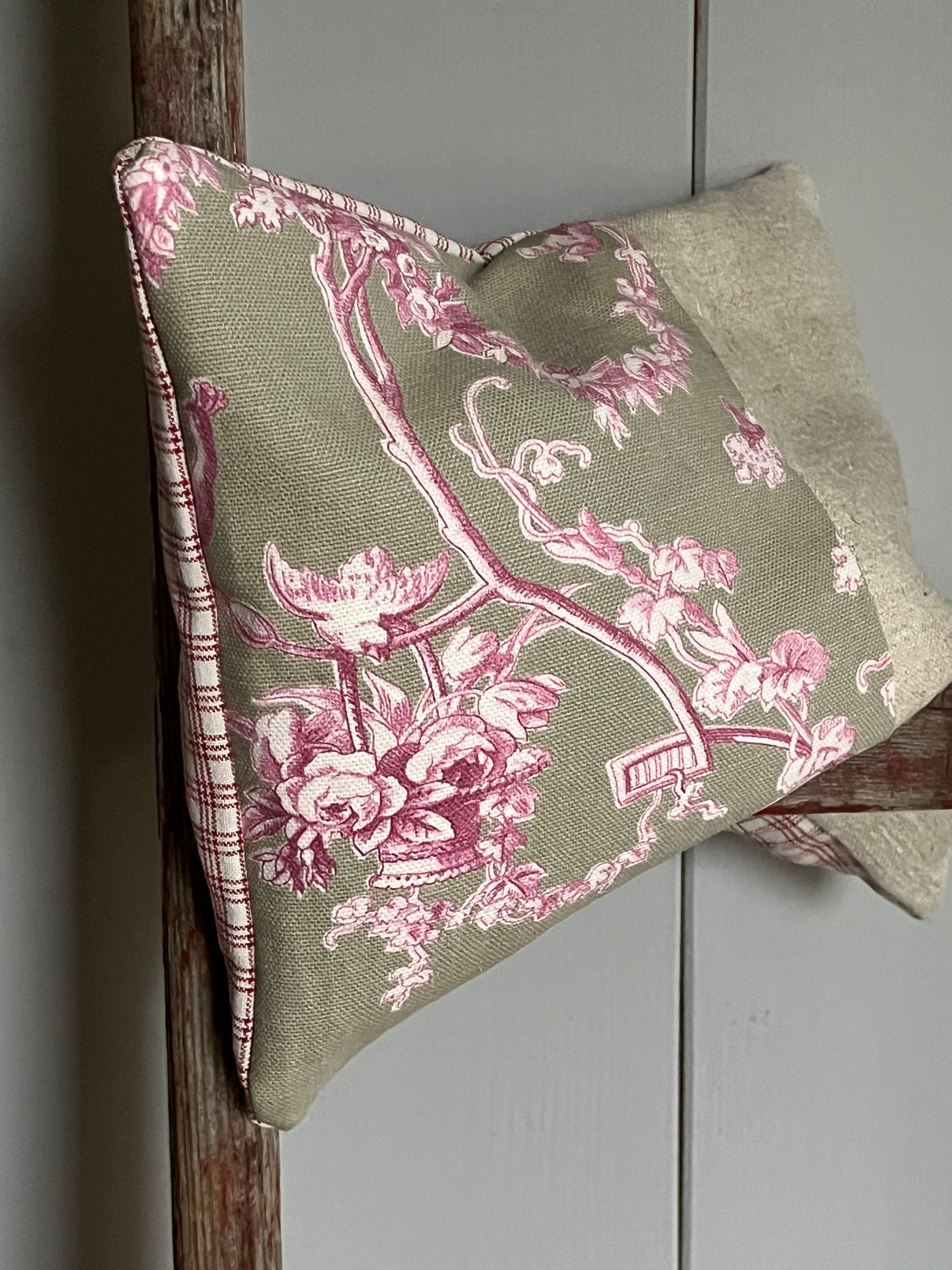 Kleines Dinkelkissen Leinen für den Nacken: 30 x 20