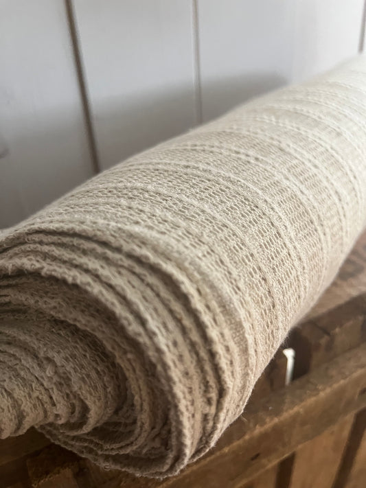 Seltenes Leinen um 1890: 5,8 Meter handgewebt mit Muster