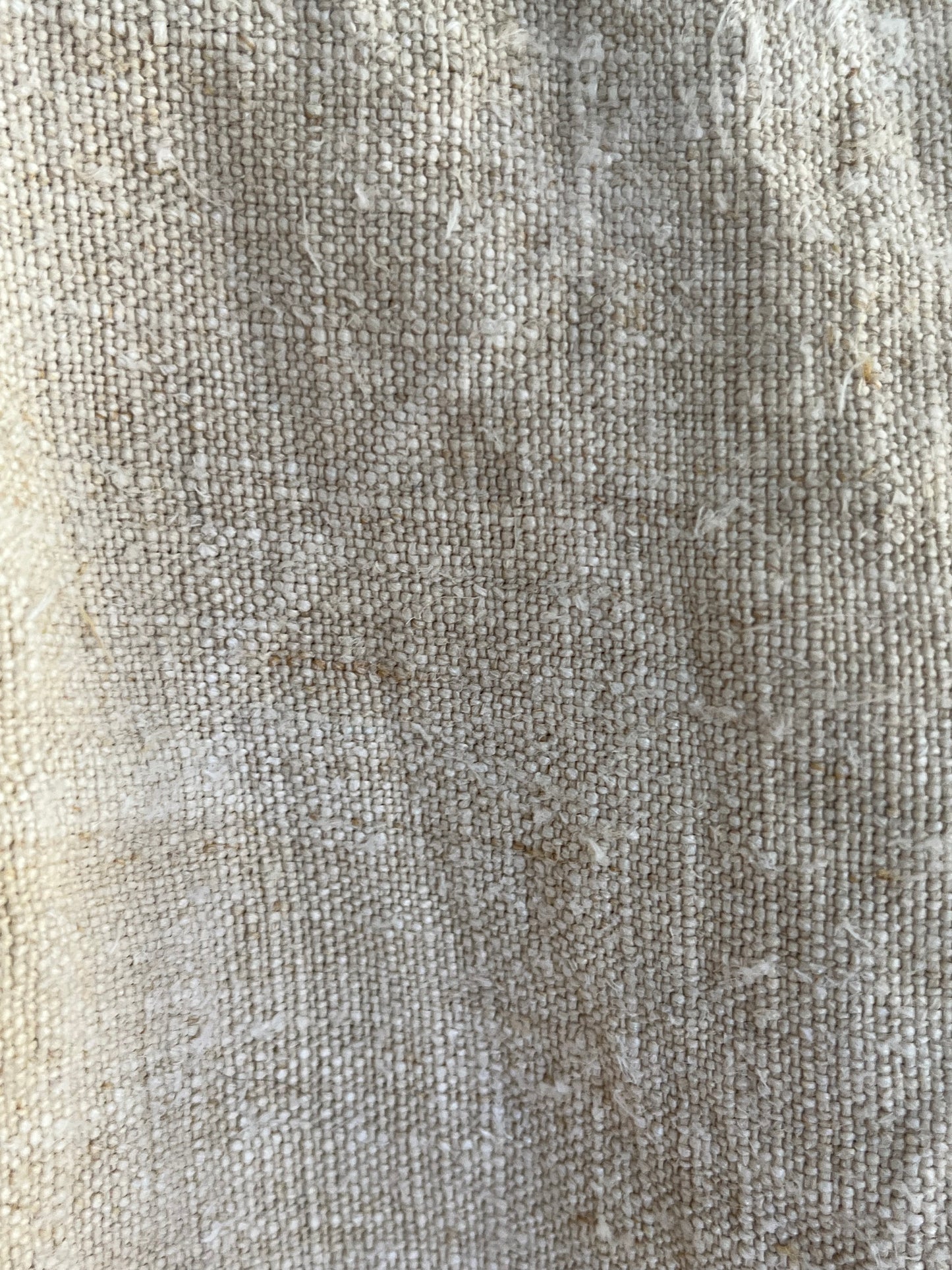 Schweres altes französisches Hemd Tunika aus Hanfstoff